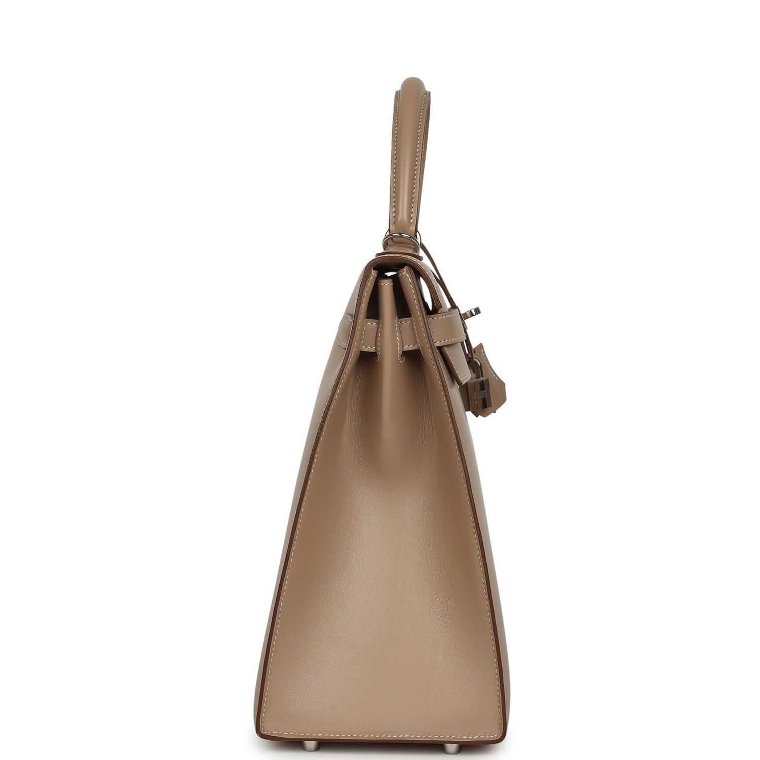Hermès Kelly Sellier 35 Argile Tadelakt Guilloche Palladium Hardware Hermes Kelly Sellier 35 Argile Tadelakt Guilloche Palladium Hardware - View 3