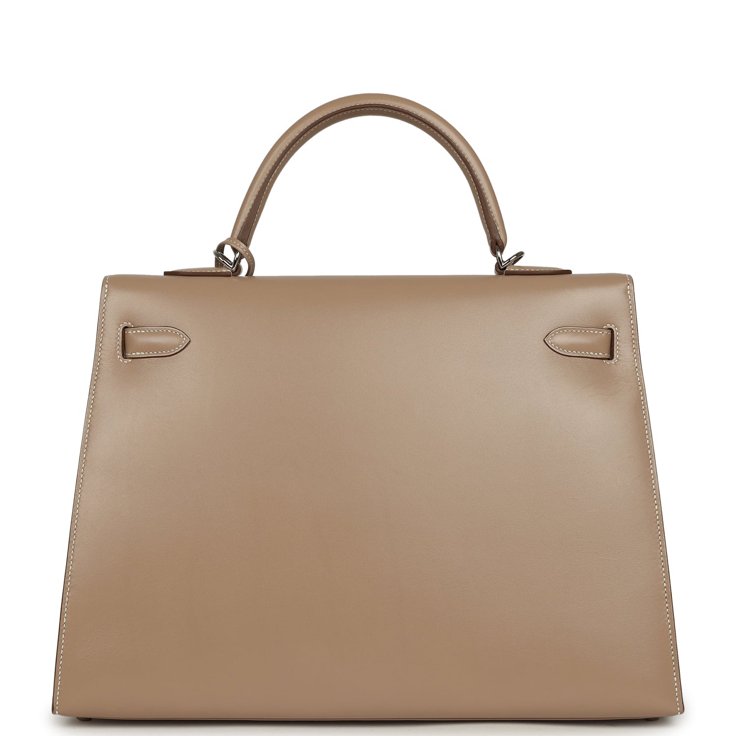 Hermès Kelly Sellier 35 Argile Tadelakt Guilloche Palladium Hardware Hermes Kelly Sellier 35 Argile Tadelakt Guilloche Palladium Hardware - View 4
