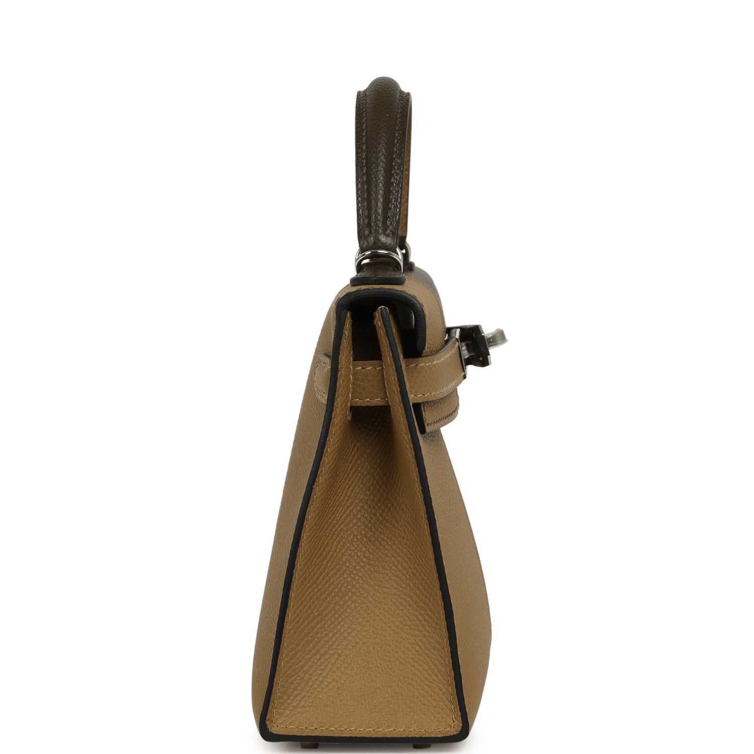 Hermès Casaque Kelly Sellier 20 Dune, Vert Loden Epsom Palladium Hardware Hermes Casaque Kelly Sellier 20 Dune, Vert Loden Epsom Palladium Hardware - view 3