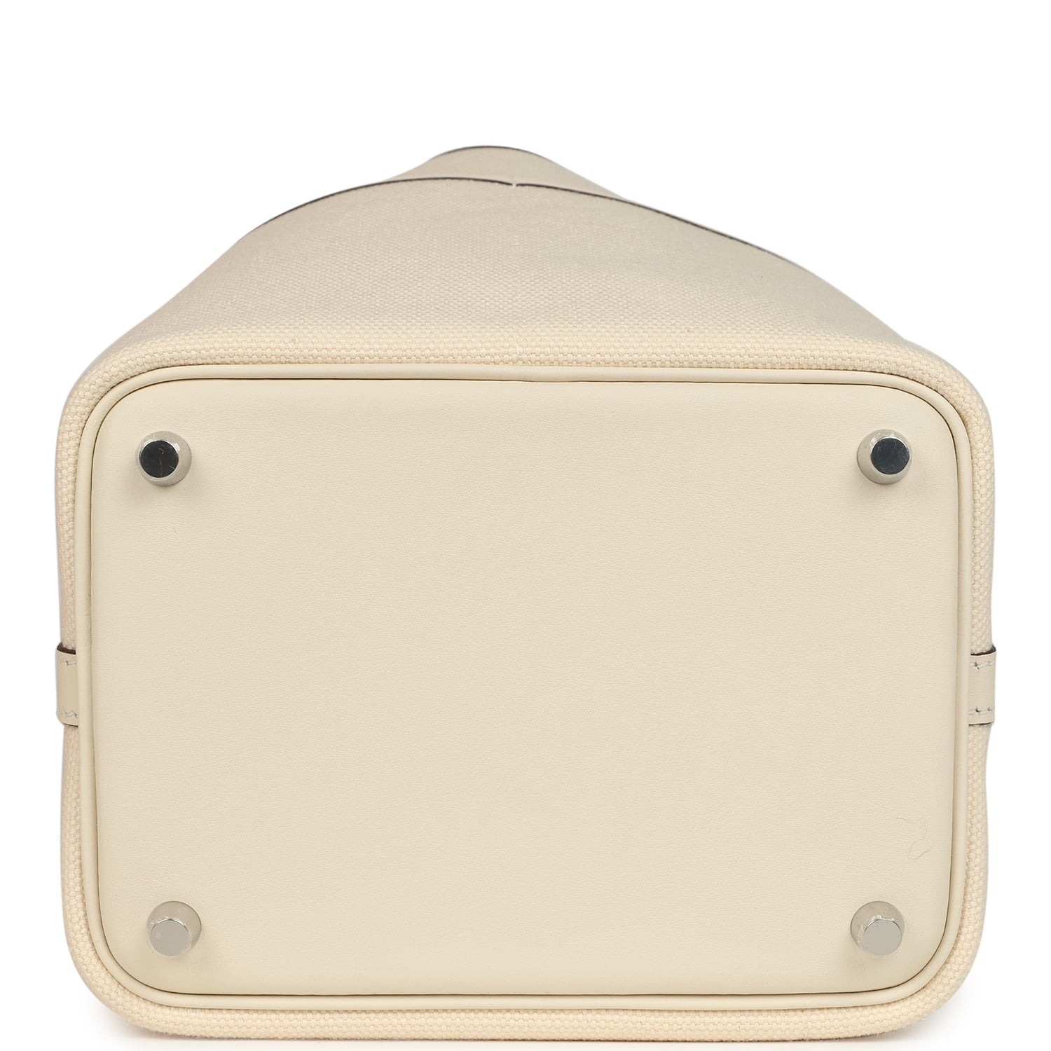 Hermès Picotin Cargo 18 Nata Swift and Toile Canvas Palladium Hardware Hermes Picotin Cargo 18 Nata Swift and Toile Canvas Palladium Hardware - view 6