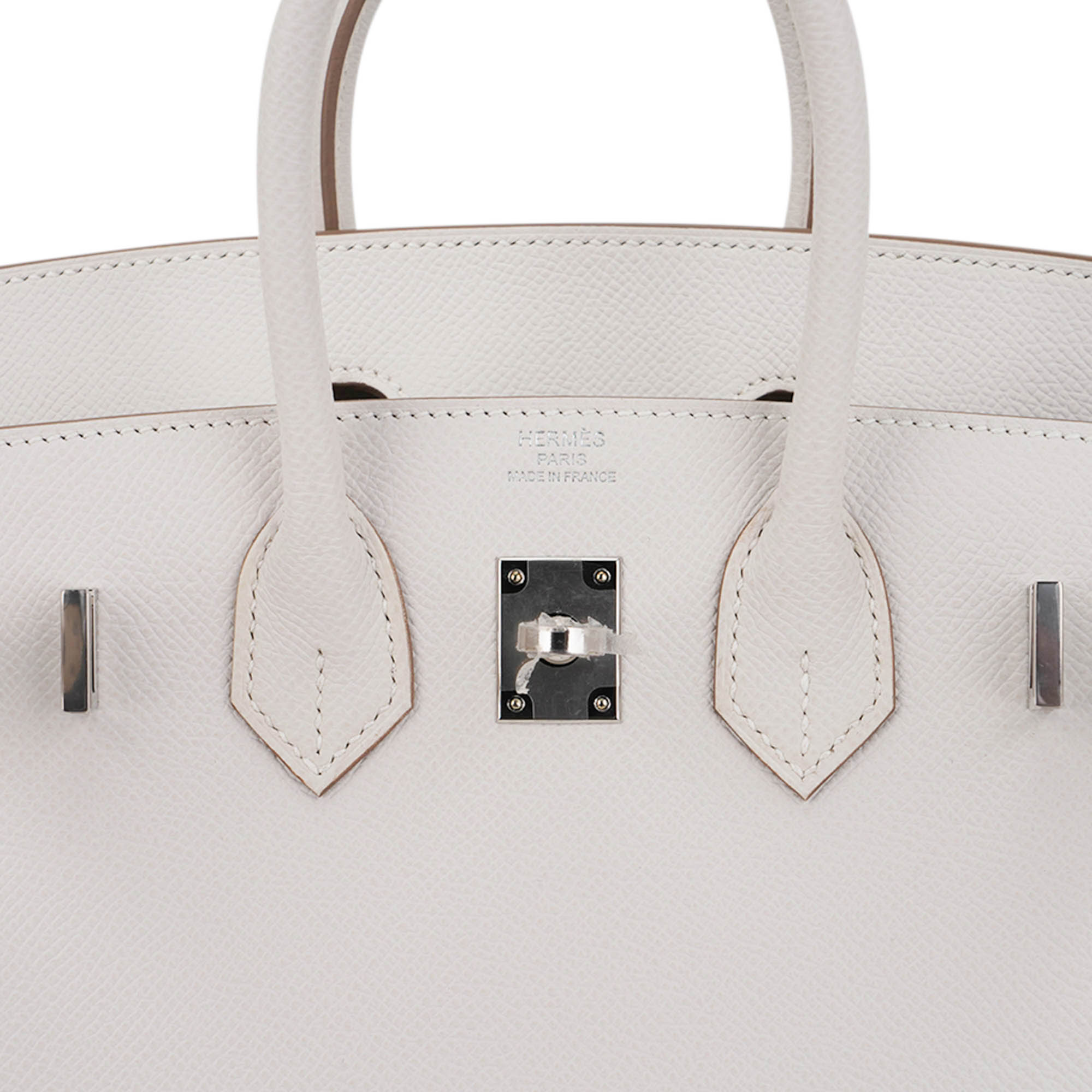 Hermès Birkin Sellier 25 Gris Pale Epsom Leather with Palladium Hardware Hermes Birkin Sellier 25 Bag Gris Pale Epsom Leather with Palladium Hardware - view 10