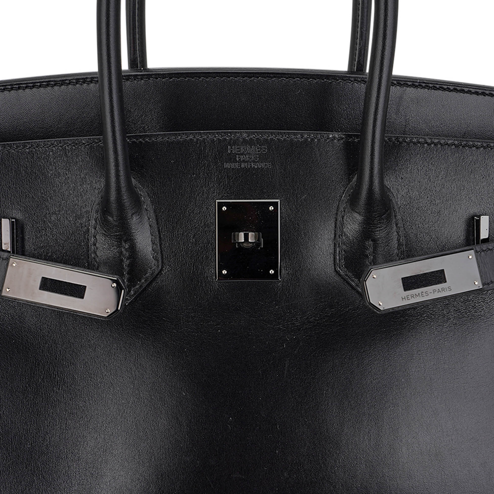 Hermès Birkin So Black 35 Box Leather and Black Hardware – Limited Edition Hermes Birkin Limited Edition So Black 35 Bag Box Leather and Black Hardware - view 6