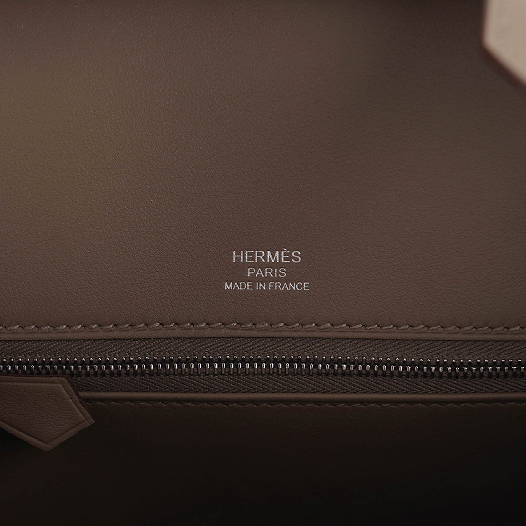 Hermès Birkin 25 Grizzly Gris Caillou Etoupe Swift Leather – Limited Edition Hermes Limited Edition Birkin 25 Grizzly Bag Gris Caillou Etoupe Swift Leather - view 11