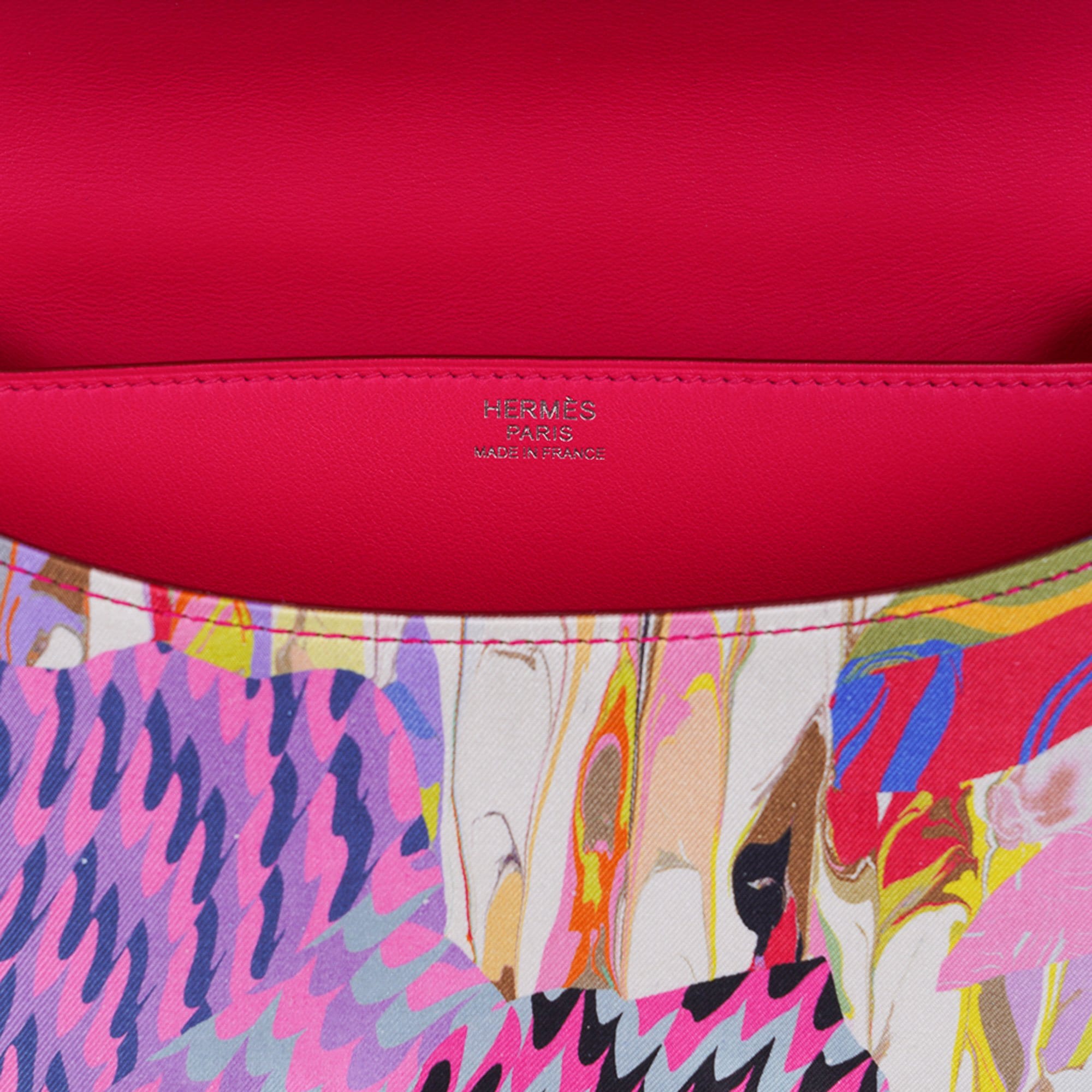 Hermès Constance 24 Marble Silk with Palladium Hardware – Limited Edition Hermes Limited Edition Constance Bag 24 Marble Silk with Palladium Hardware - view 16