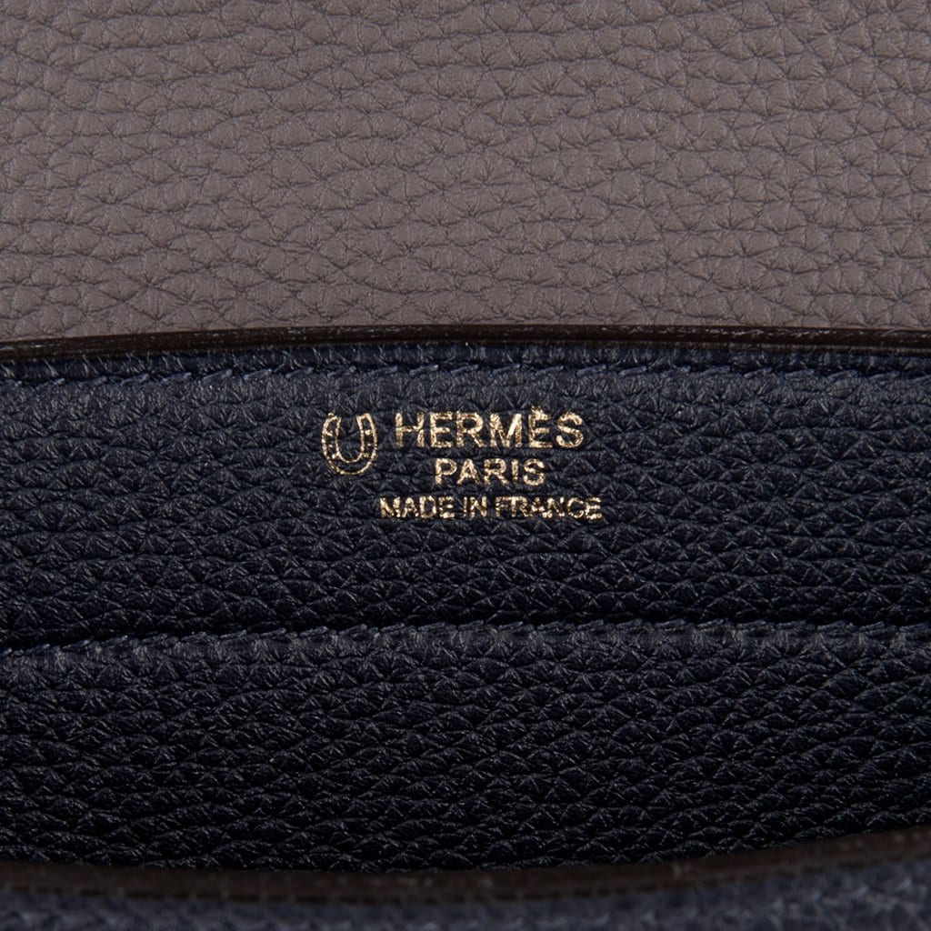 Hermès HSS Sac À Dépêches 27 Blue Nuit Etain Togo Gold Hardware – Limited Edition Hermès Limited Edition HSS Sac à Dépêches 27 Bag Blue Nuit Etain Togo Gold Hardware - view 13