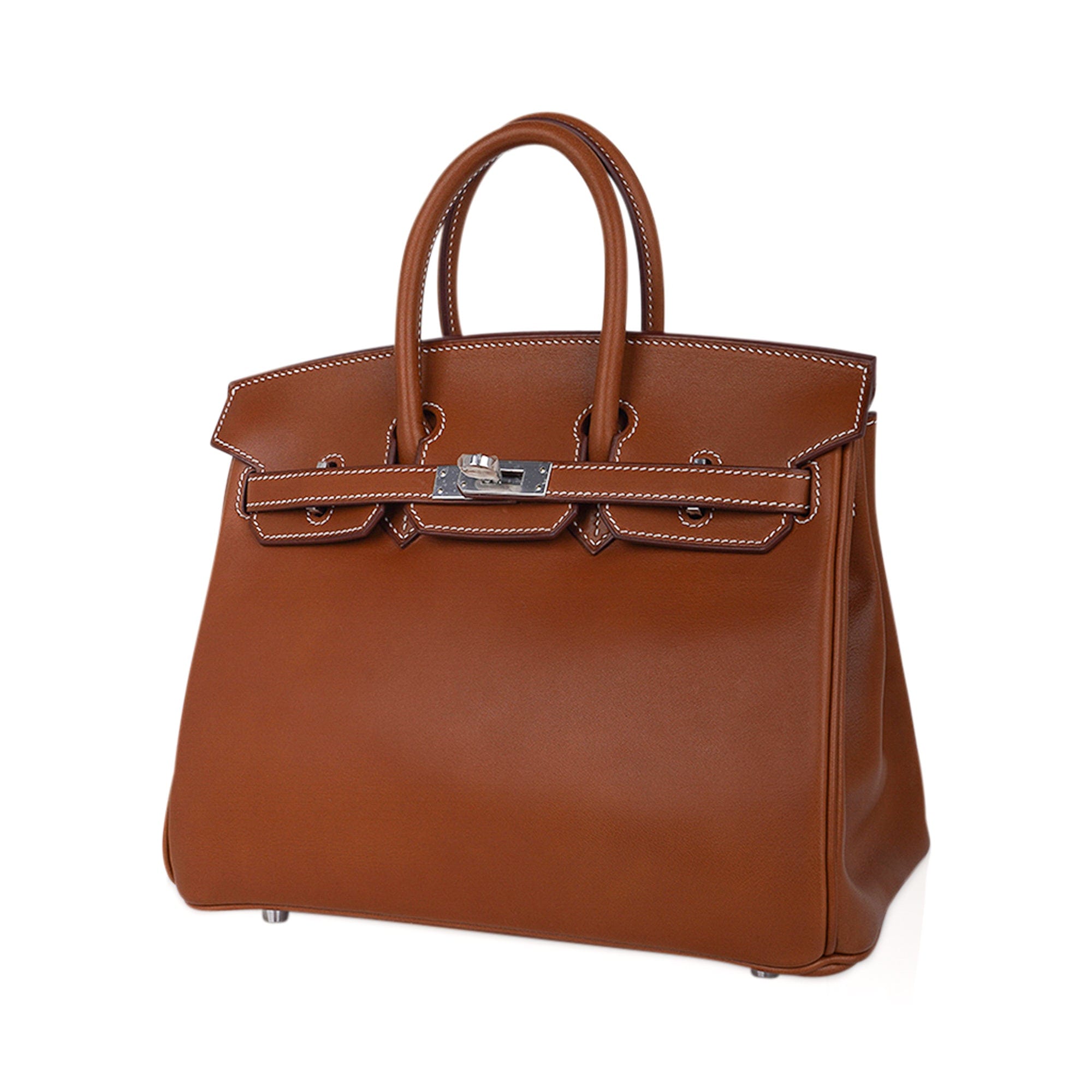 Hermès Birkin 25 Fauve Barenia Leather Palladium Hardware – Limited Edition Hermes Limited Edition Birkin 25 Fauve Barenia Leather Bag Palladium Hardware - view 4