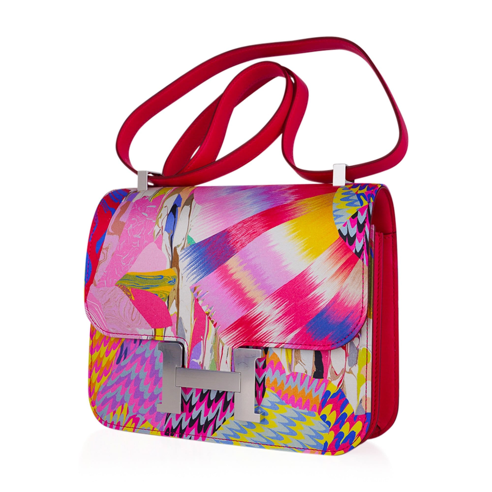 Hermès Constance 24 Marble Silk with Palladium Hardware – Limited Edition Hermes Limited Edition Constance Bag 24 Marble Silk with Palladium Hardware - view 5