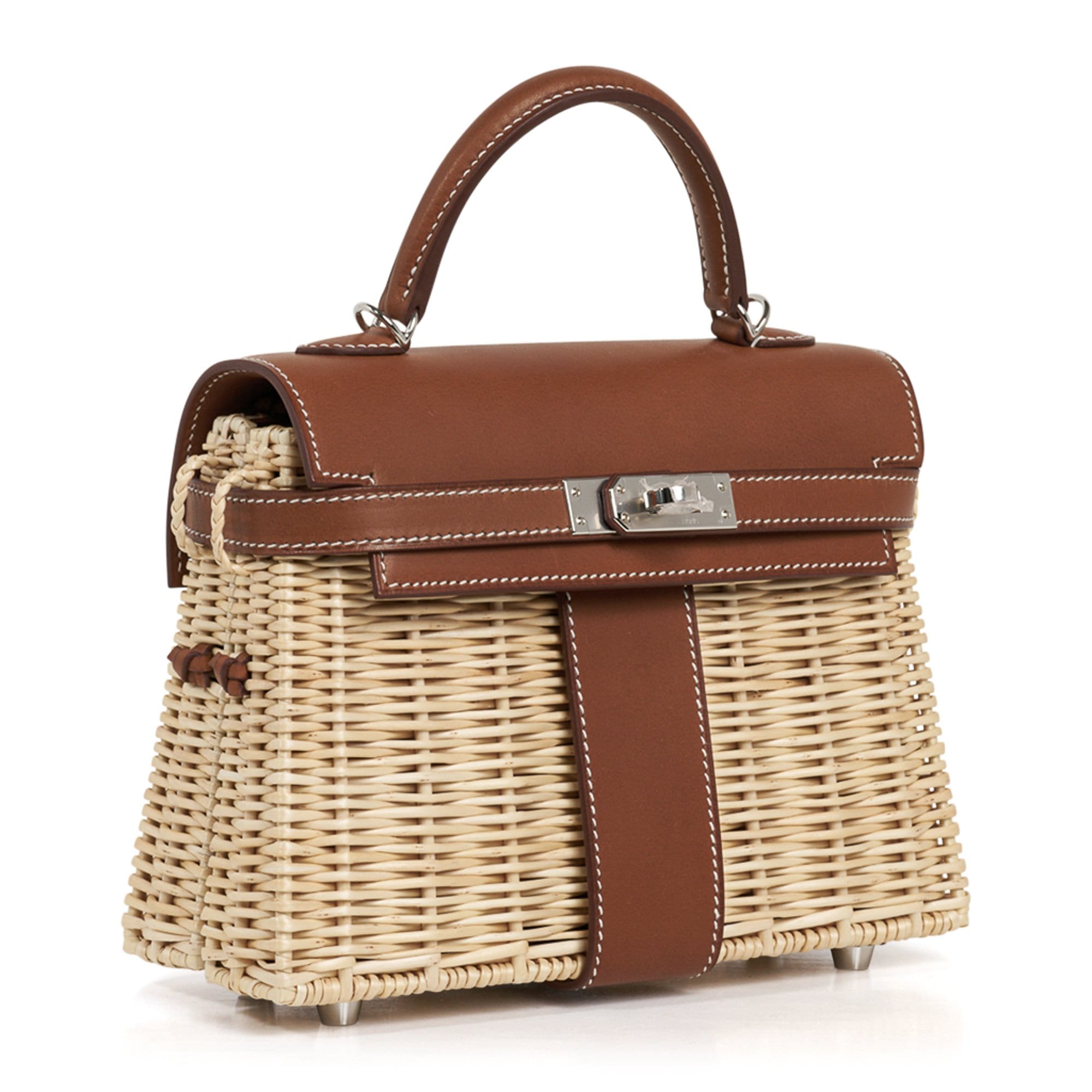 Hermès Mini Kelly 20 Picnic Barenia and Osier Hermes Mini Kelly 20 Bag Picnic Barenia & Osier - view 2