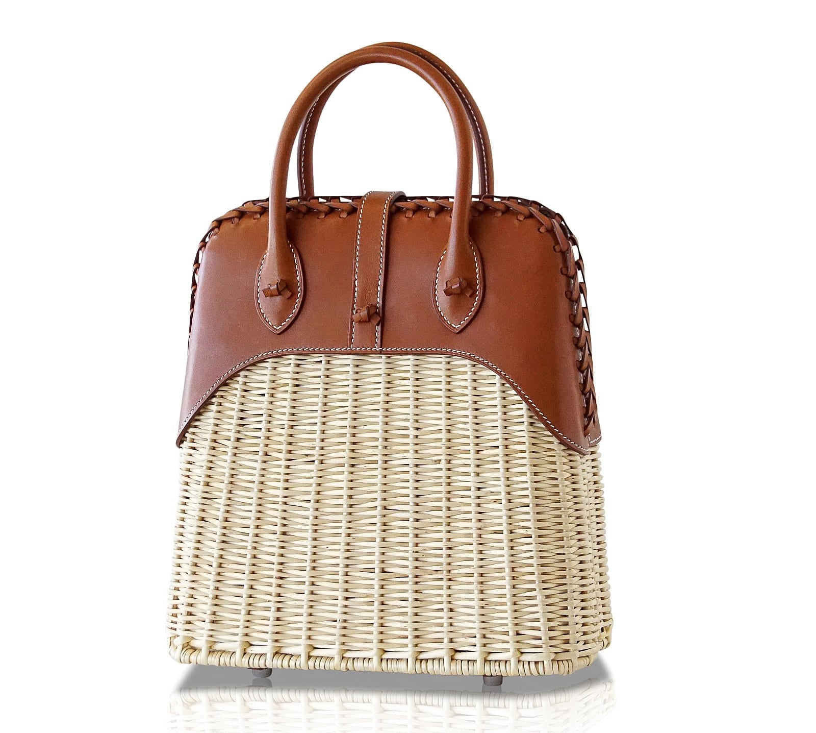 Hermès Bolide Picnic Osier Wicker and Barenia Leather – Limited Edition Hermes Limited Edition Bolide Bag Picnic Osier Wicker & Barenia Leather - view 9