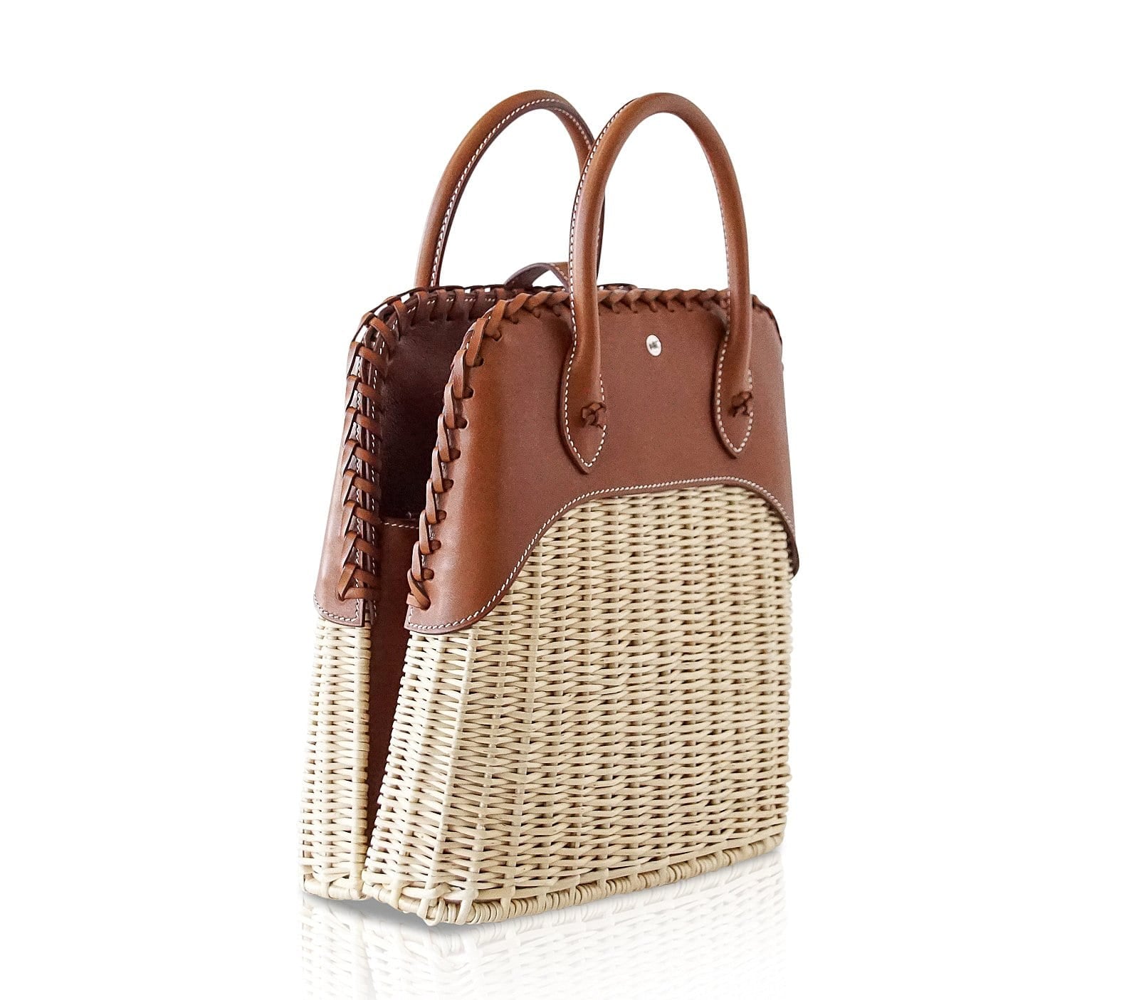 Hermès Bolide Picnic Osier Wicker and Barenia Leather – Limited Edition Hermes Limited Edition Bolide Bag Picnic Osier Wicker & Barenia Leather - view 4