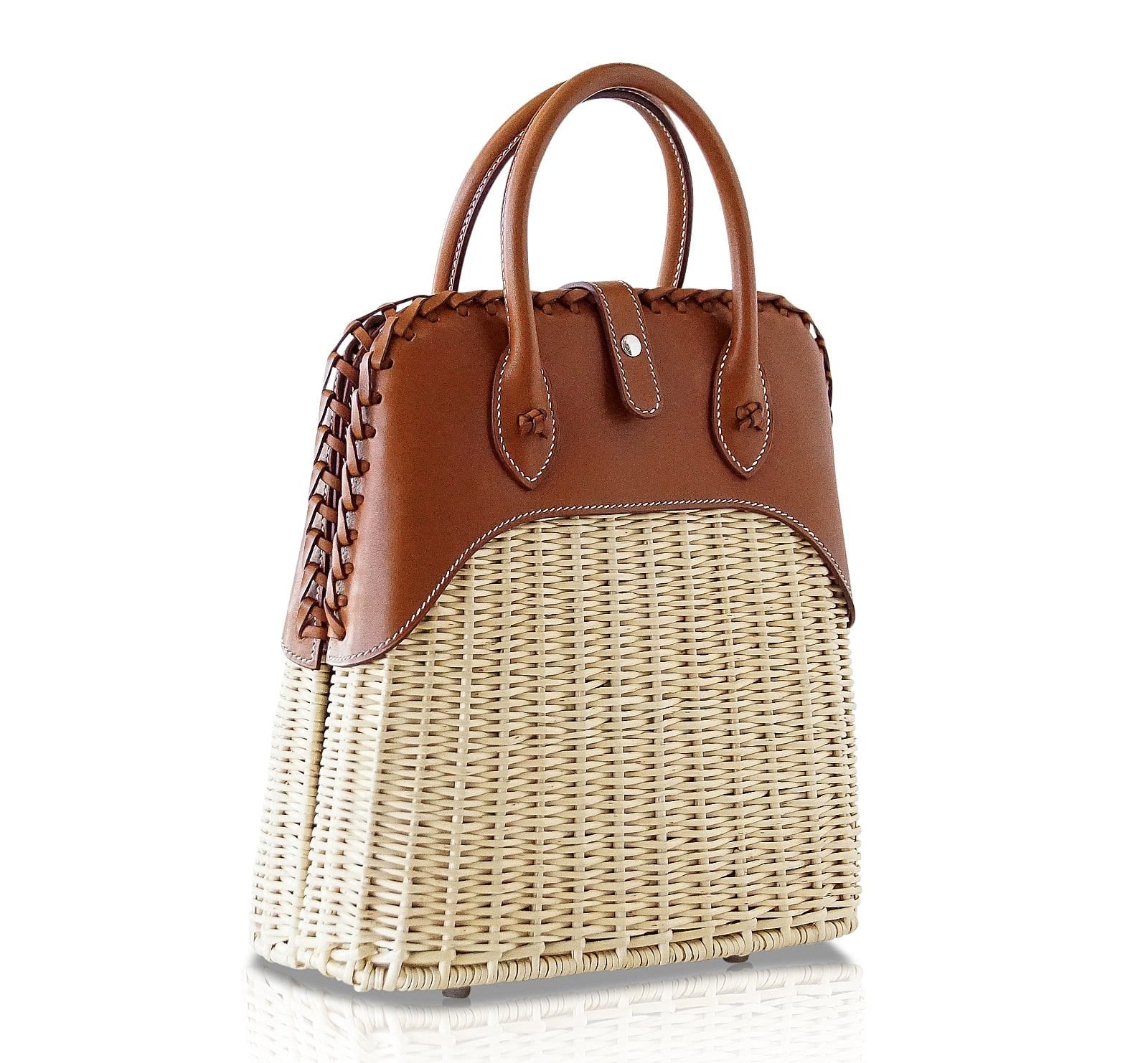 Hermès Bolide Picnic Osier Wicker and Barenia Leather – Limited Edition Hermes Limited Edition Bolide Bag Picnic Osier Wicker & Barenia Leather - view 2