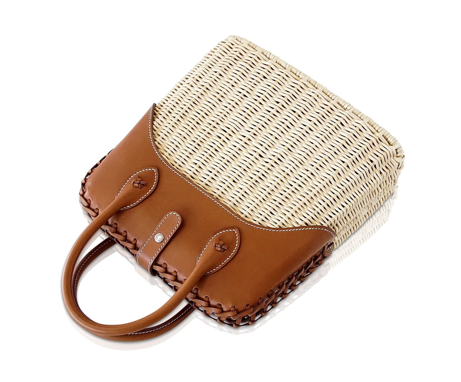 Hermès Bolide Picnic Osier Wicker and Barenia Leather – Limited Edition Hermes Limited Edition Bolide Bag Picnic Osier Wicker & Barenia Leather - view 5