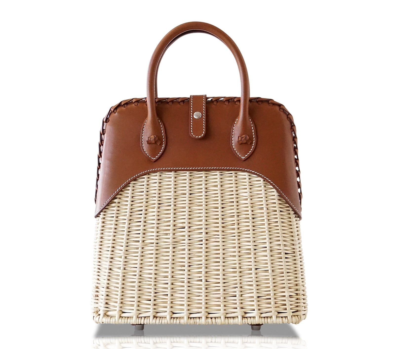 Hermès Bolide Picnic Osier Wicker and Barenia Leather – Limited Edition Hermes Limited Edition Bolide Bag Picnic Osier Wicker & Barenia Leather - view 6
