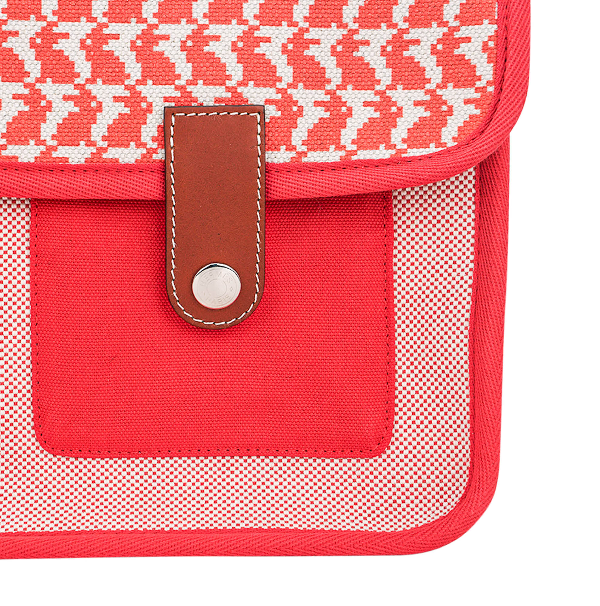 Hermès Animaux Pixel Backpack Red Canvas Toile Barenia Leather Rabbit Print – Limited Edition Hermes Animaux Pixel Backpack Red Canvas Toile Barenia Leather Rabbit Print Limited Edition - view 3
