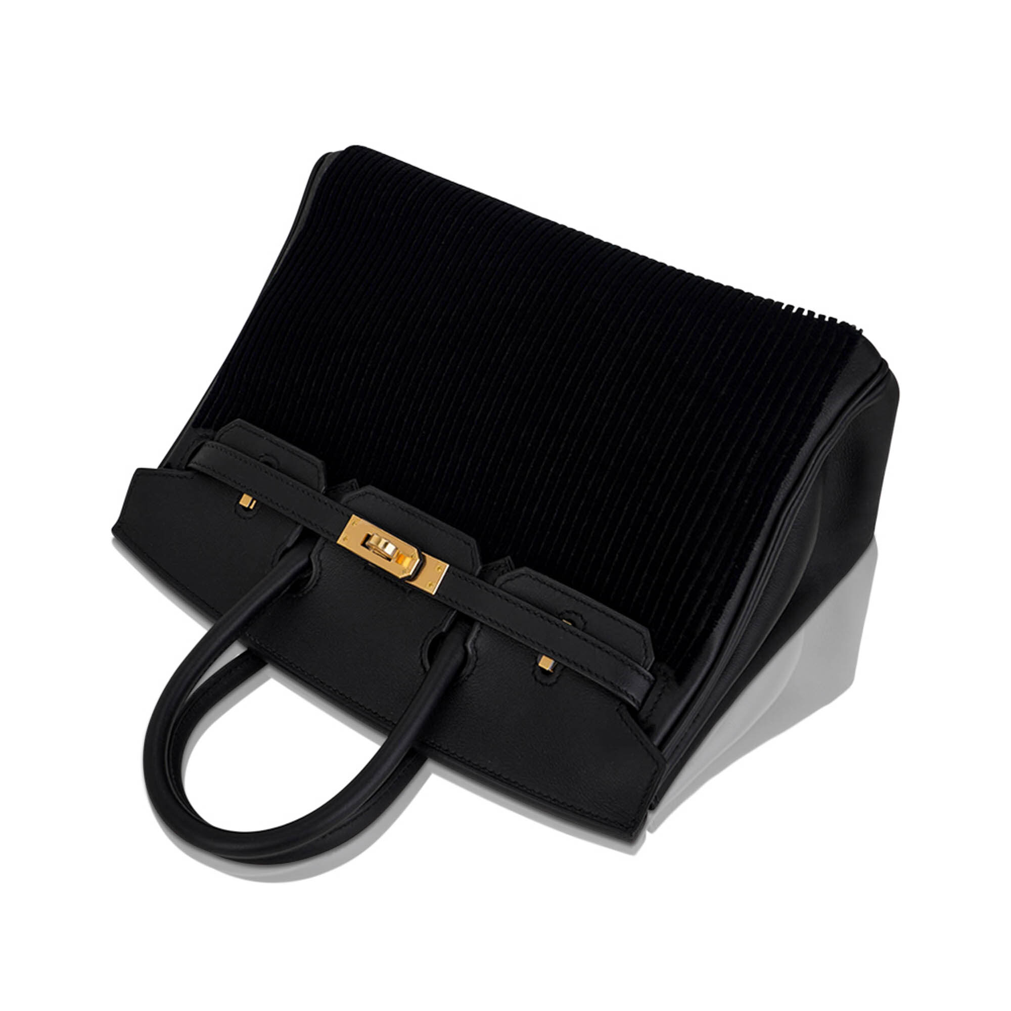Hermès Birkin 25 Cote a Cote Tuffetage Permabrass Hardware – Limited Edition Hermes Limited Edition Birkin 25 Cote a Cote Tuffetage Bag Permabrass Hardware - view 8