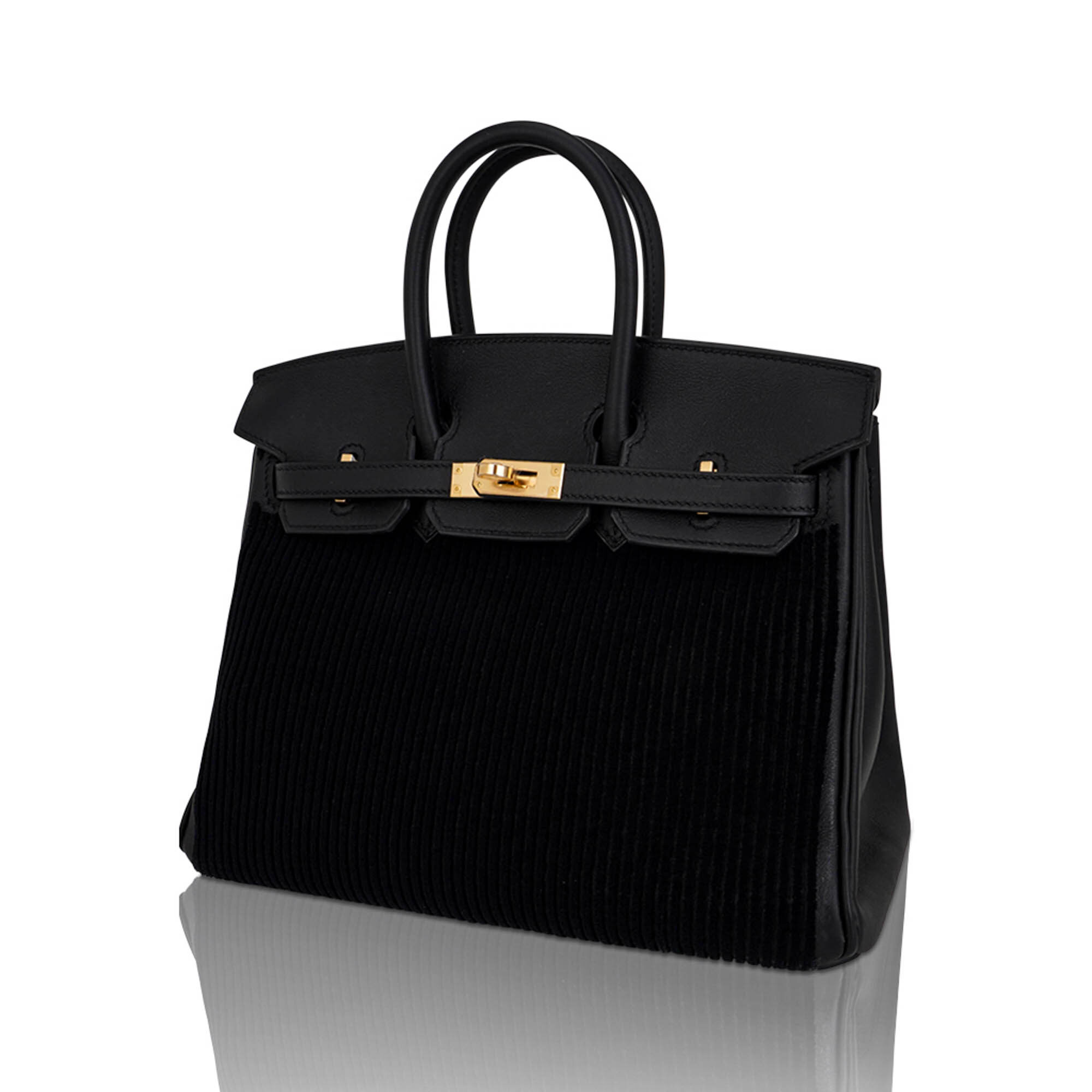 Hermès Birkin 25 Cote a Cote Tuffetage Permabrass Hardware – Limited Edition Hermes Limited Edition Birkin 25 Cote a Cote Tuffetage Bag Permabrass Hardware - view 4