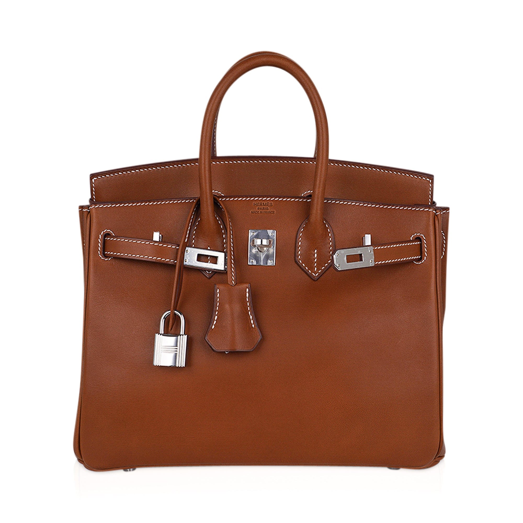 Hermès Birkin 25 Fauve Barenia Leather Palladium Hardware – Limited Edition Hermes Limited Edition Birkin 25 Fauve Barenia Leather Bag Palladium Hardware - view 3
