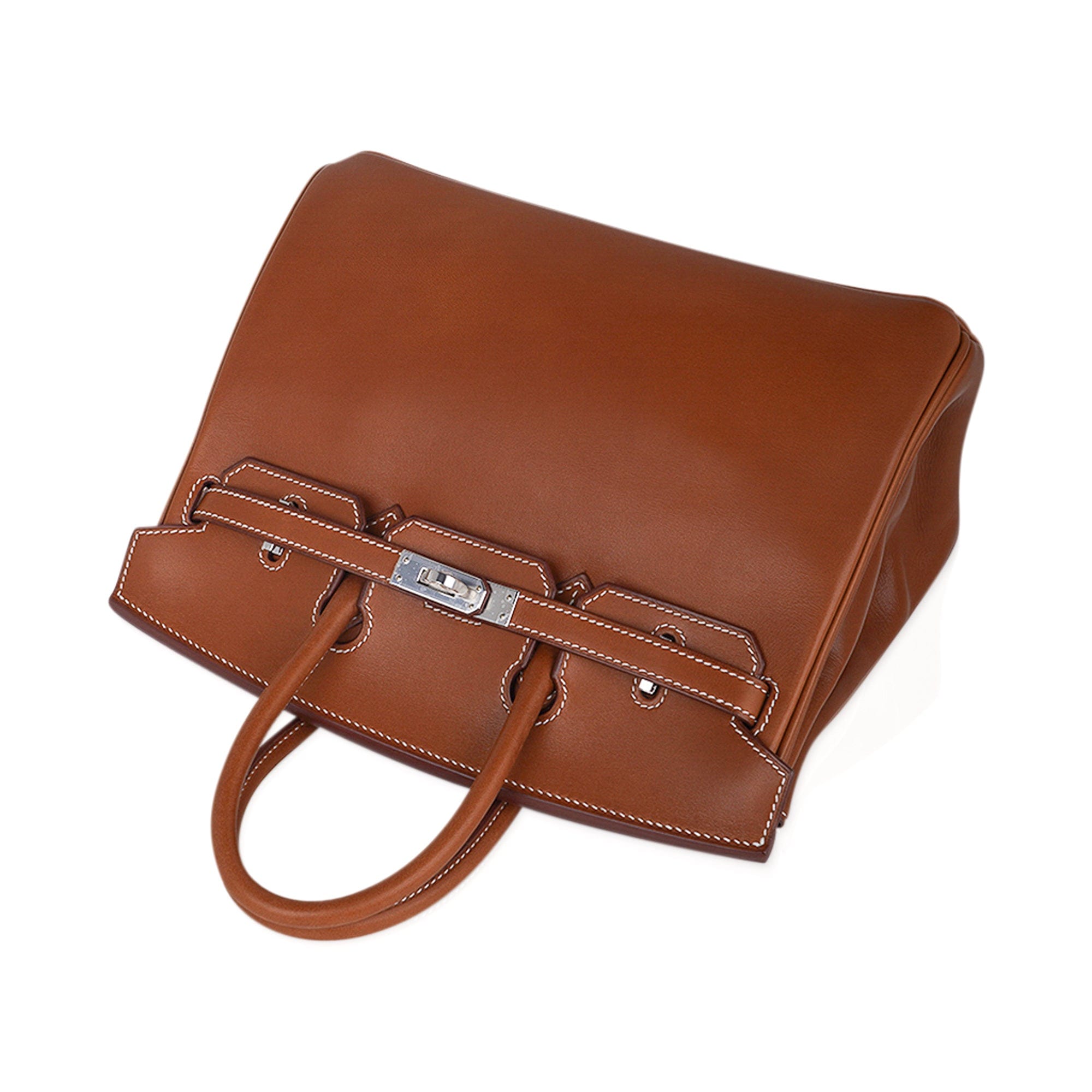 Hermès Birkin 25 Fauve Barenia Leather Palladium Hardware – Limited Edition Hermes Limited Edition Birkin 25 Fauve Barenia Leather Bag Palladium Hardware - view 5
