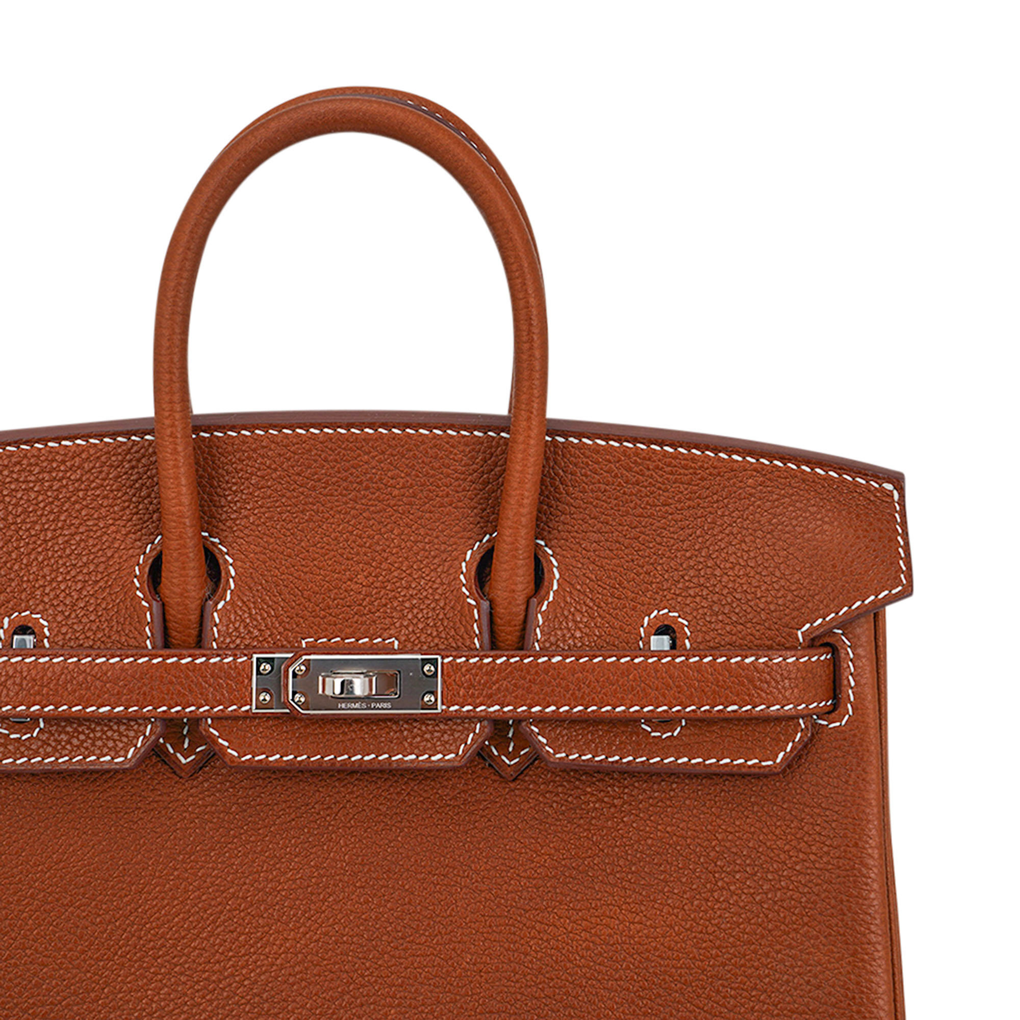 Hermès Birkin 25 Fauve Barenia Faubourg Leather Palladium Hardware – Limited Edition Hermes Limited Edition Birkin 25 Fauve Barenia Faubourg Leather Bag Palladium Hardware - view 7