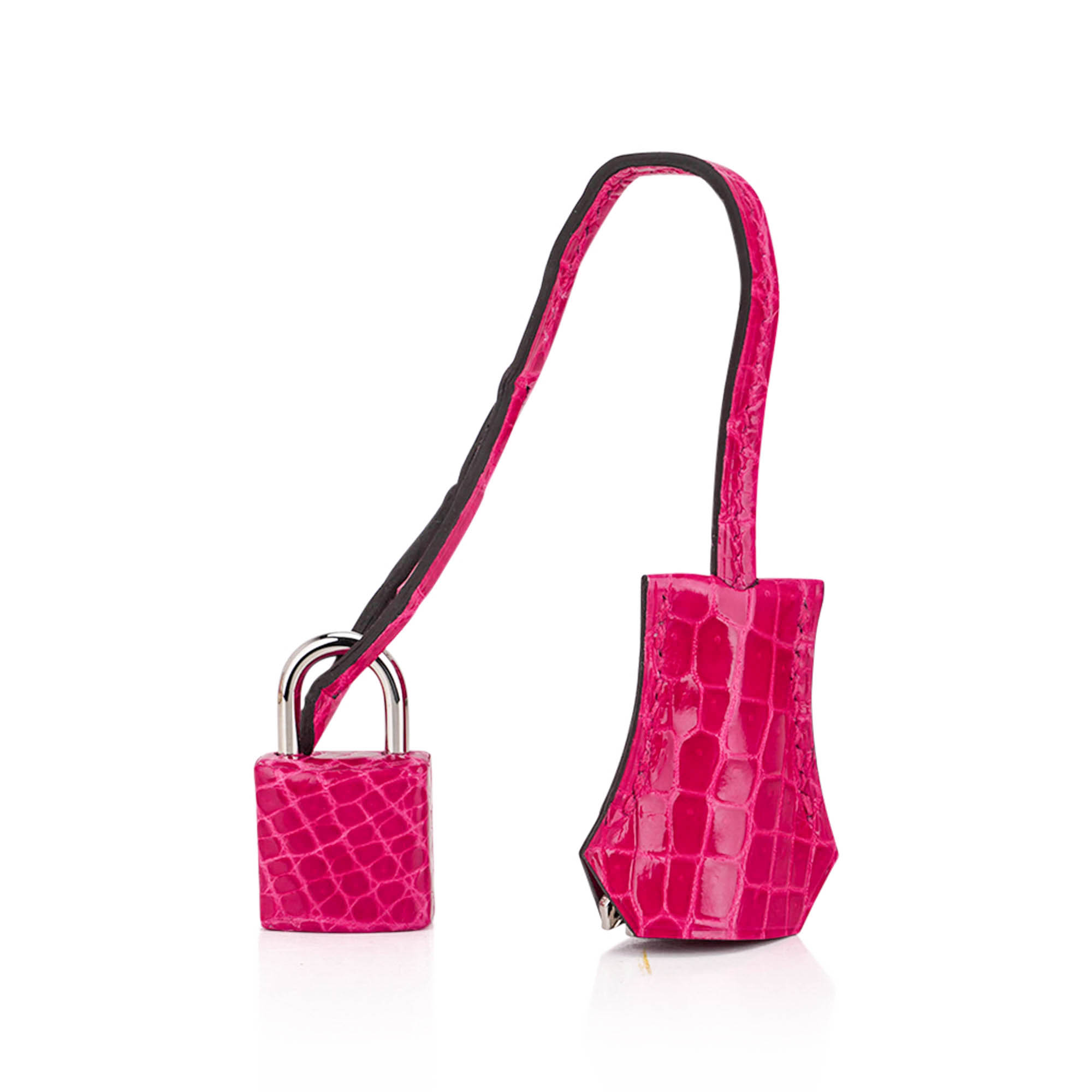 Hermès Birkin 25 Rose Mexico Crocodile with Palladium Hardware Hermes Birkin 25 Bag Rose Mexico Crocodile with Palladium Hardware - view 7