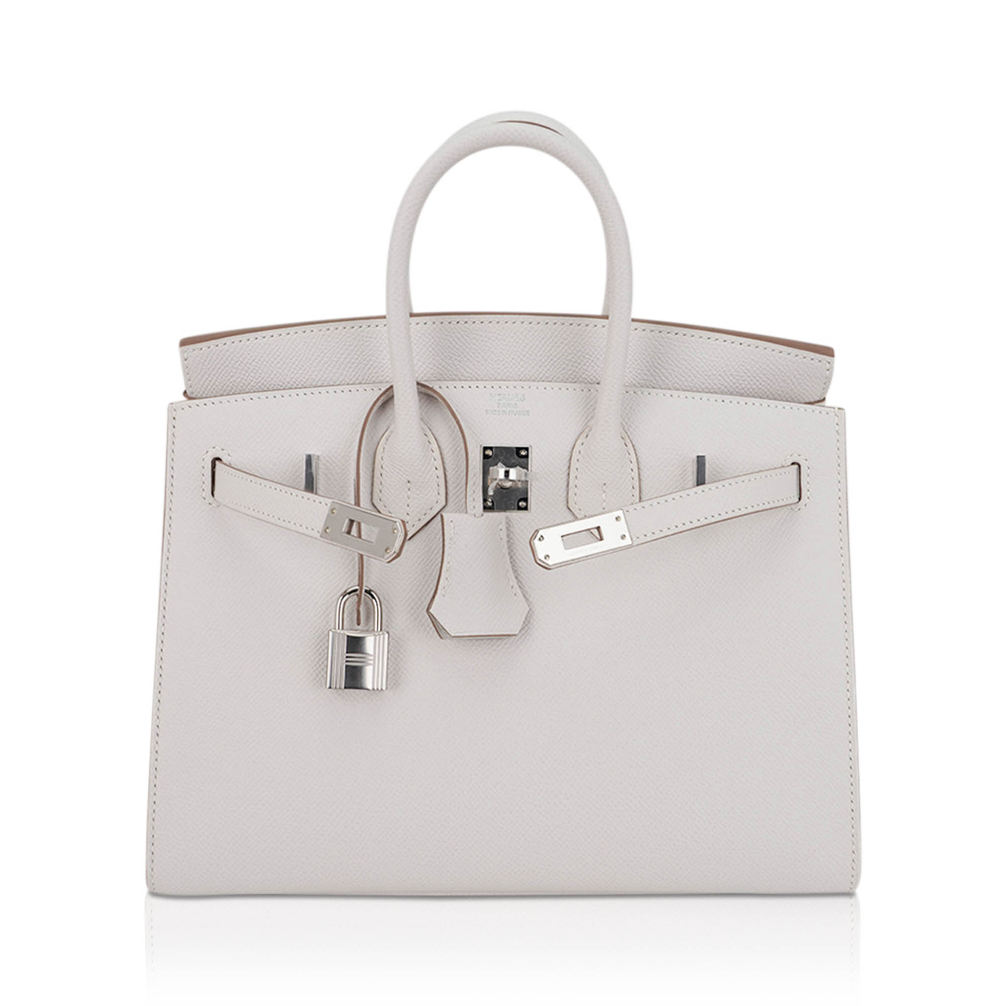 Hermès Birkin Sellier 25 Gris Pale Epsom Leather with Palladium Hardware Hermes Birkin Sellier 25 Bag Gris Pale Epsom Leather with Palladium Hardware - view 3