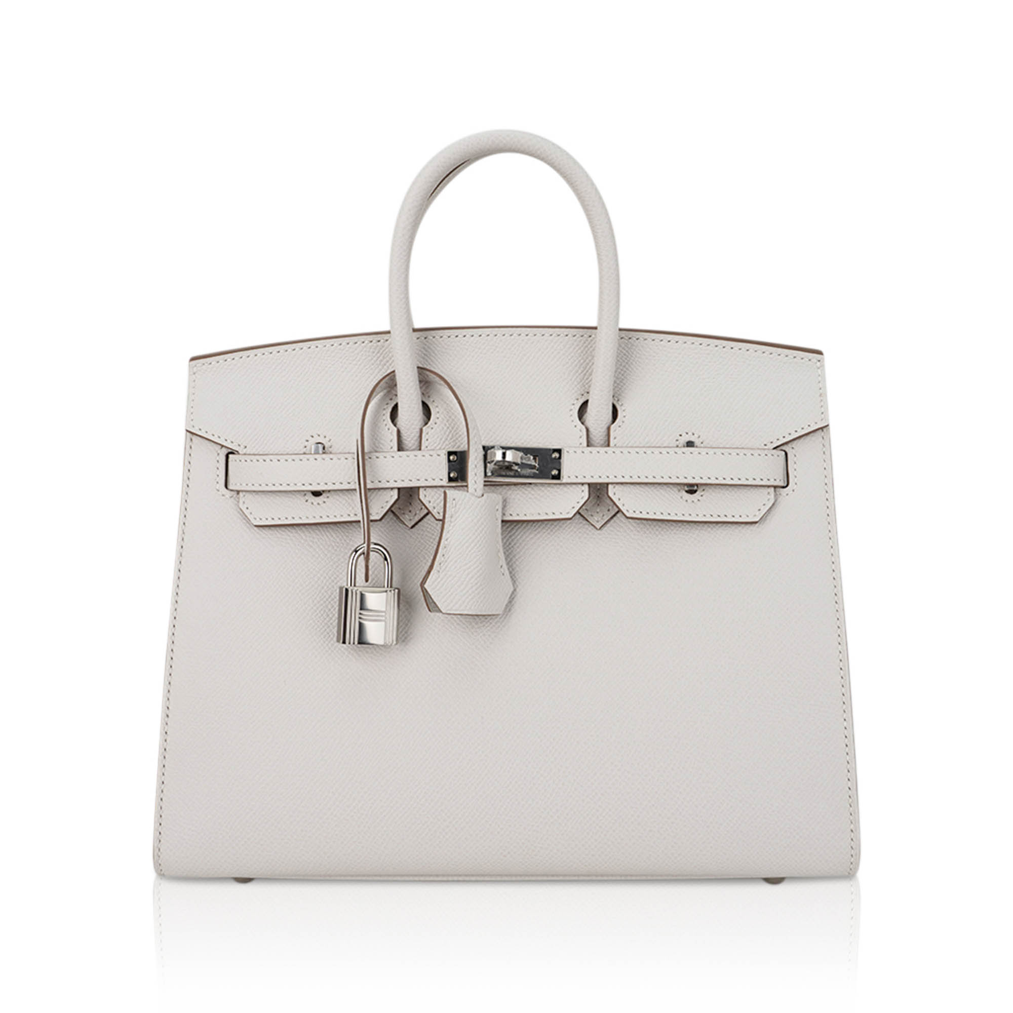 Hermès Birkin Sellier 25 Gris Pale Epsom Leather with Palladium Hardware Hermes Birkin Sellier 25 Bag Gris Pale Epsom Leather with Palladium Hardware