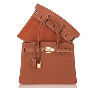 Hermes Limited Edition Birkin 30 3 in 1 Gold Togo Leather Gold Hardware
