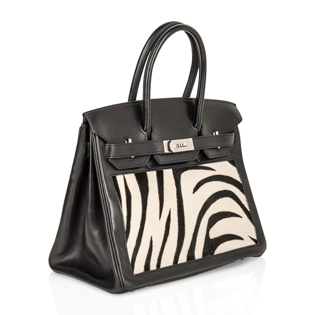 Hermès Birkin 30 Vintage Zebra Print Pony – Limited Edition Hermes Birkin 30 Bag Vintage Zebra Print Pony Limited Edition Very Rare - View 6