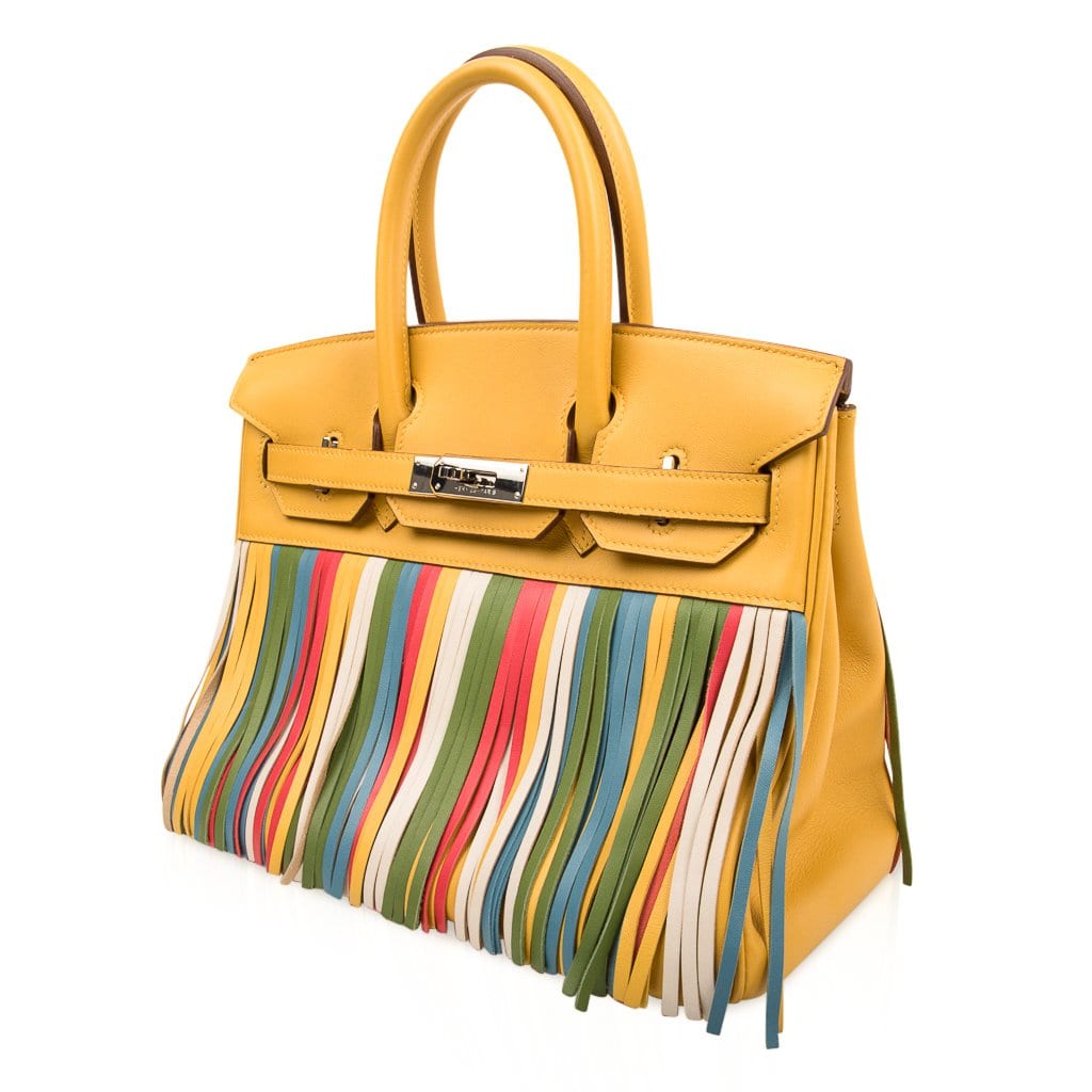 Hermès HSS Birkin 30 Soleil Fringe Multi Colour – Limited Edition Hermes Limited Edition HSS Birkin 30 Bag Soleil Fringe Multi Colour - view 6