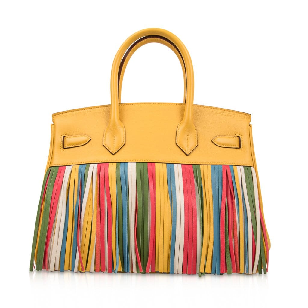 Hermès HSS Birkin 30 Soleil Fringe Multi Colour – Limited Edition Hermes Limited Edition HSS Birkin 30 Bag Soleil Fringe Multi Colour - view 8