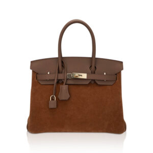 Hermes Limited Edition Birkin 30 Grizzly Bag Alezan Permabrass Hardware