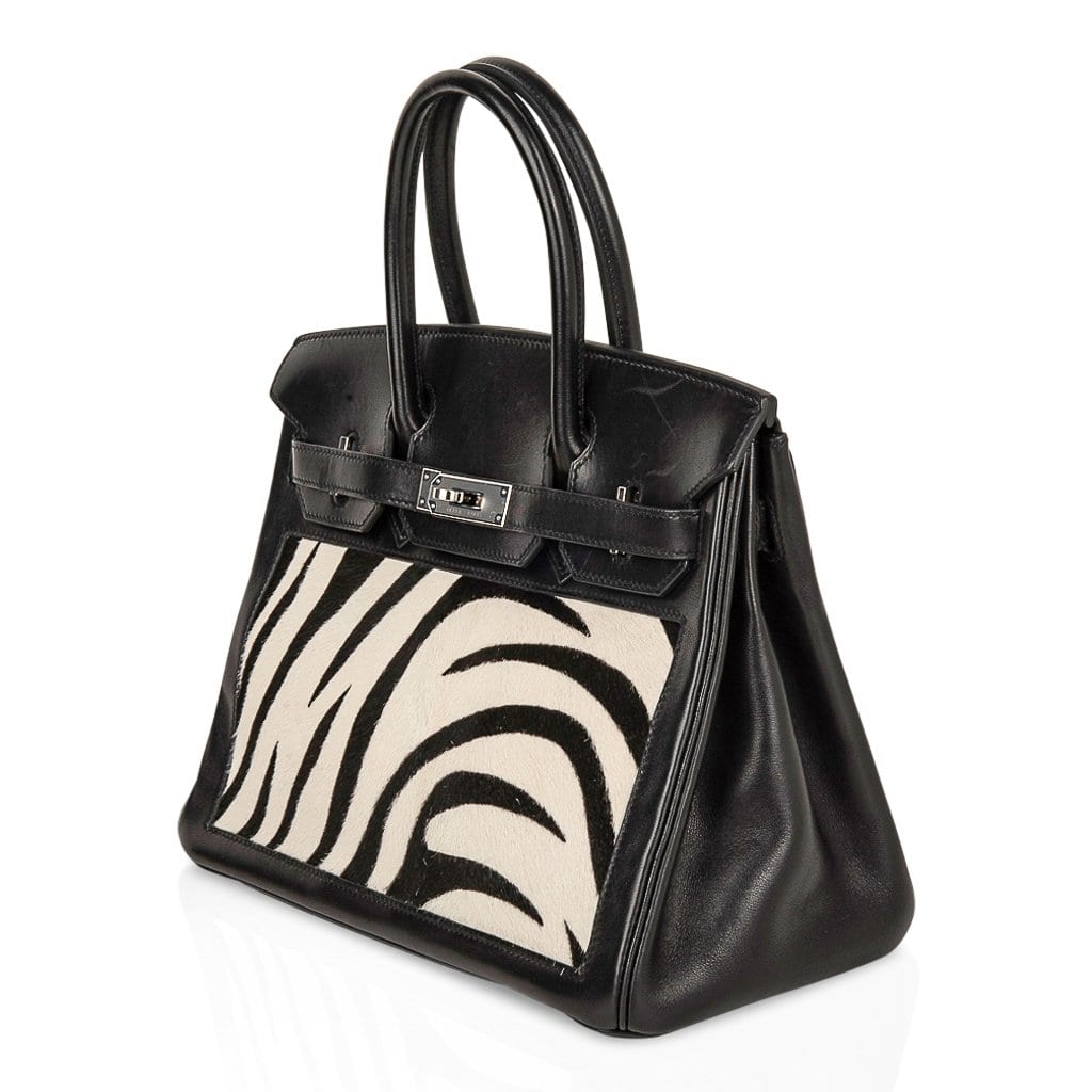 Hermès Birkin 30 Vintage Zebra Print Pony – Limited Edition Hermes Birkin 30 Bag Vintage Zebra Print Pony Limited Edition Very Rare - view 5