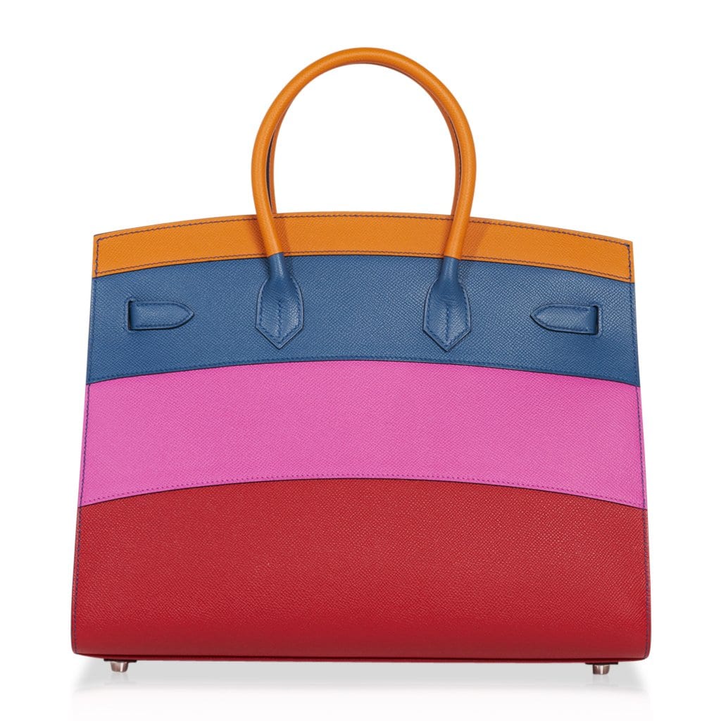 Hermès Sunset Rainbow Sellier Birkin 35 – Limited Edition Hermes Sunset Rainbow Sellier Birkin 35 Limited Edition Bag - view 5
