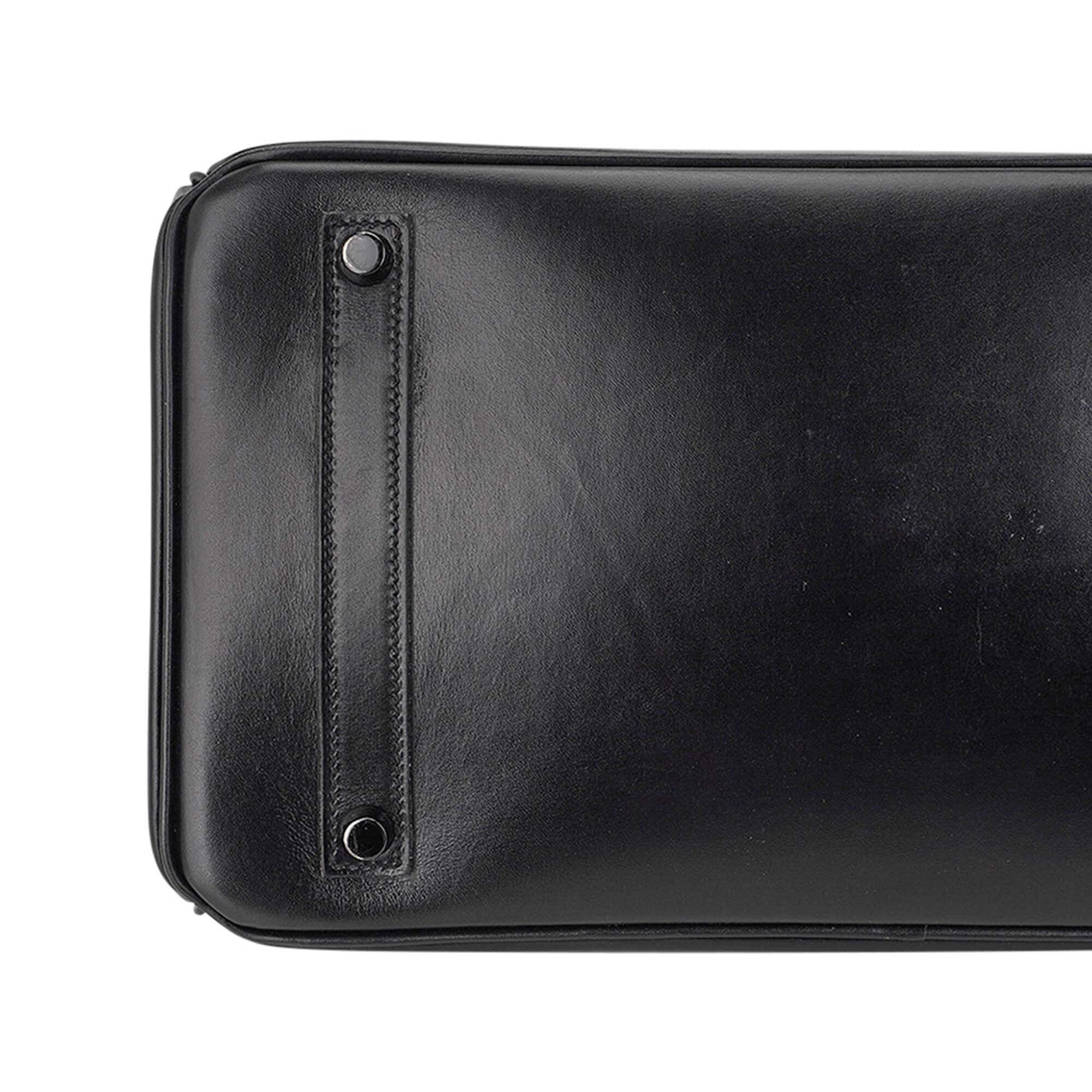 Hermès Birkin So Black 35 Box Leather and Black Hardware – Limited Edition Hermes Birkin Limited Edition So Black 35 Bag Box Leather and Black Hardware - view 13