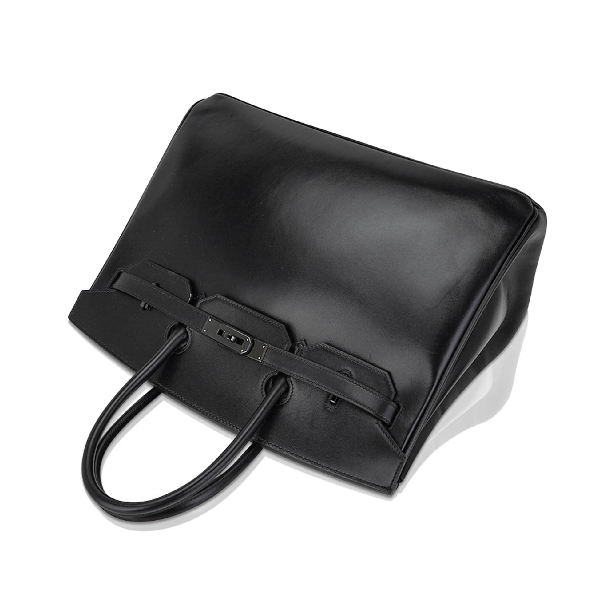 Hermès Birkin So Black 35 Box Leather and Black Hardware – Limited Edition Hermes Birkin Limited Edition So Black 35 Bag Box Leather and Black Hardware - view 9