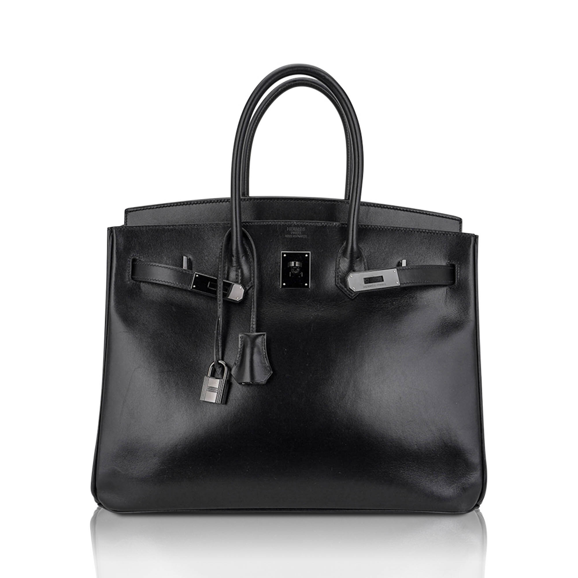 Hermès Birkin So Black 35 Box Leather and Black Hardware – Limited Edition Hermes Birkin Limited Edition So Black 35 Bag Box Leather and Black Hardware - view 3