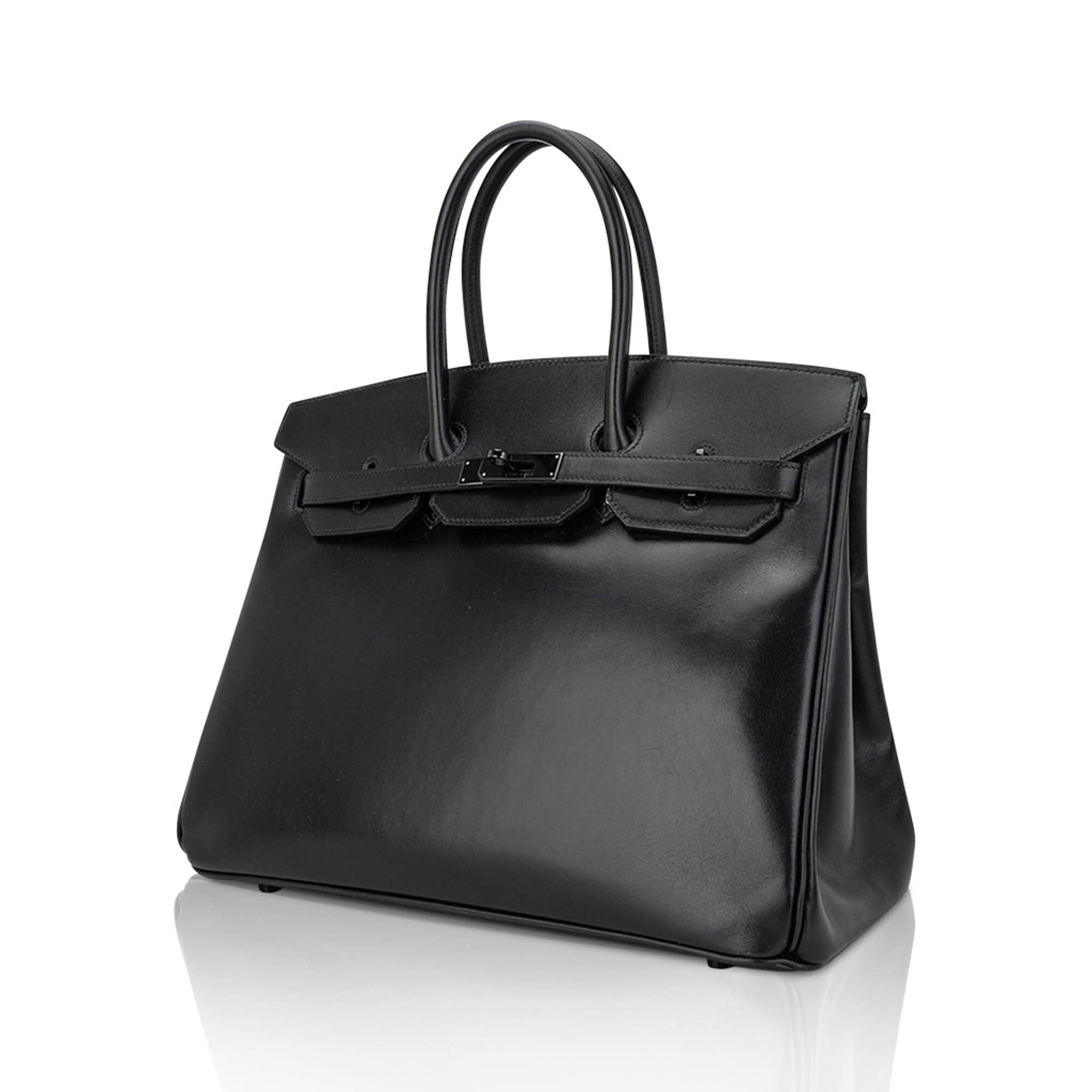 Hermès Birkin So Black 35 Box Leather and Black Hardware – Limited Edition Hermes Birkin Limited Edition So Black 35 Bag Box Leather and Black Hardware - view 4