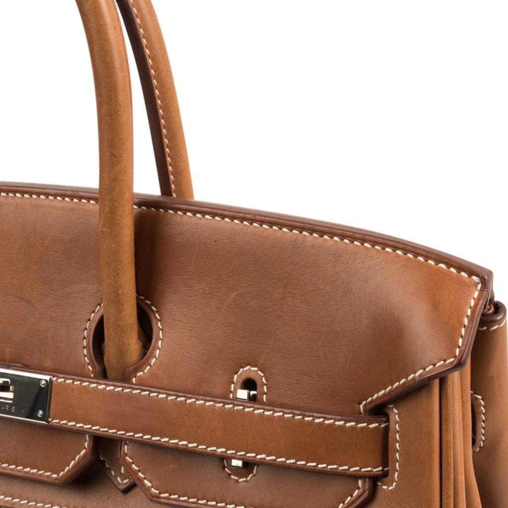 Hermès Birkin 35 H Ganges Toile Barenia Palladium – Limited Edition Hermes Birkin 35 Bag Rare H Ganges Toile Barenia Limited Edition Palladium - view 10