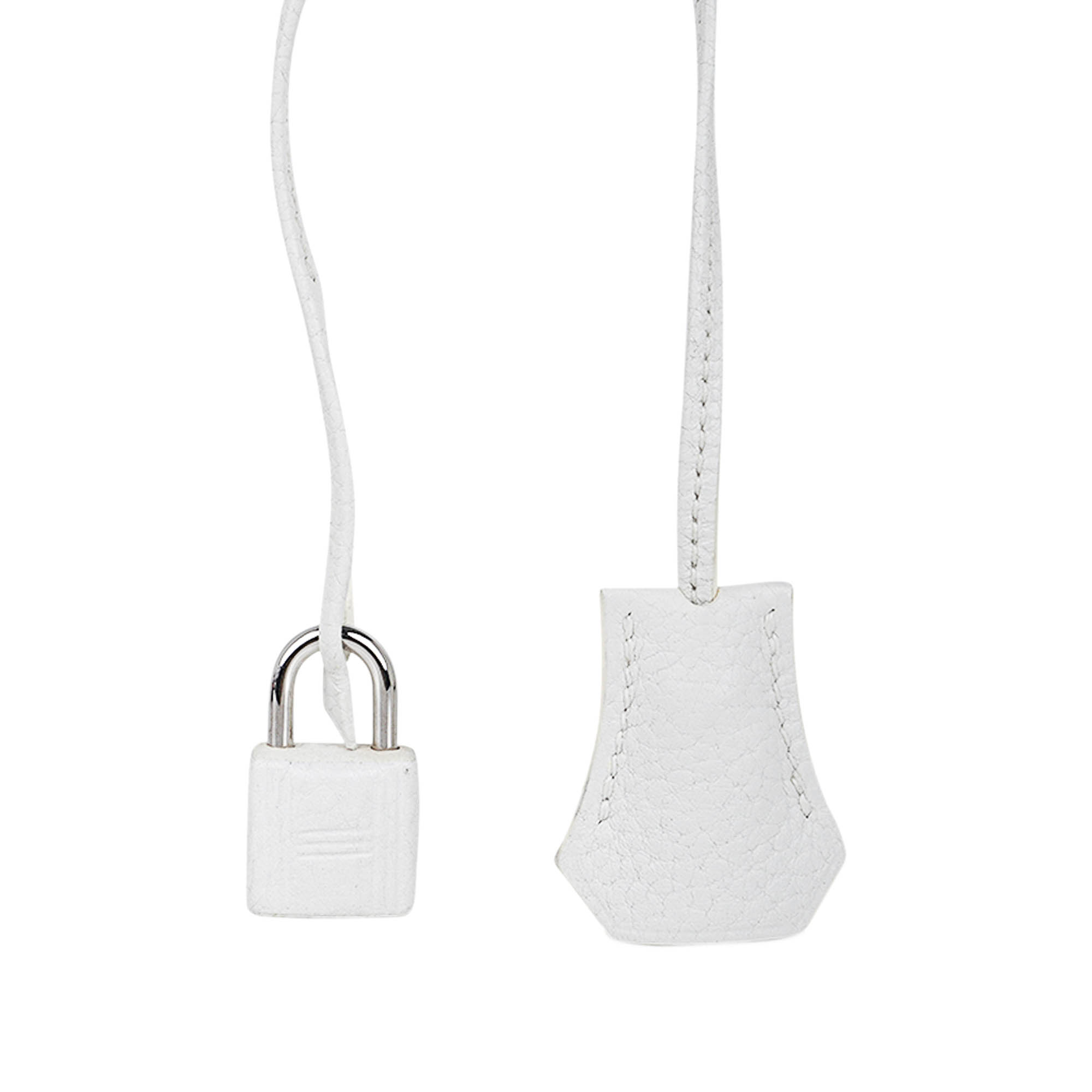 Hermès Birkin 35 White Clemence Palladium Hardware – Limited Edition Hermes Birkin 35 White Clemence Palladium Hardware Rare Limited Edition - view 6