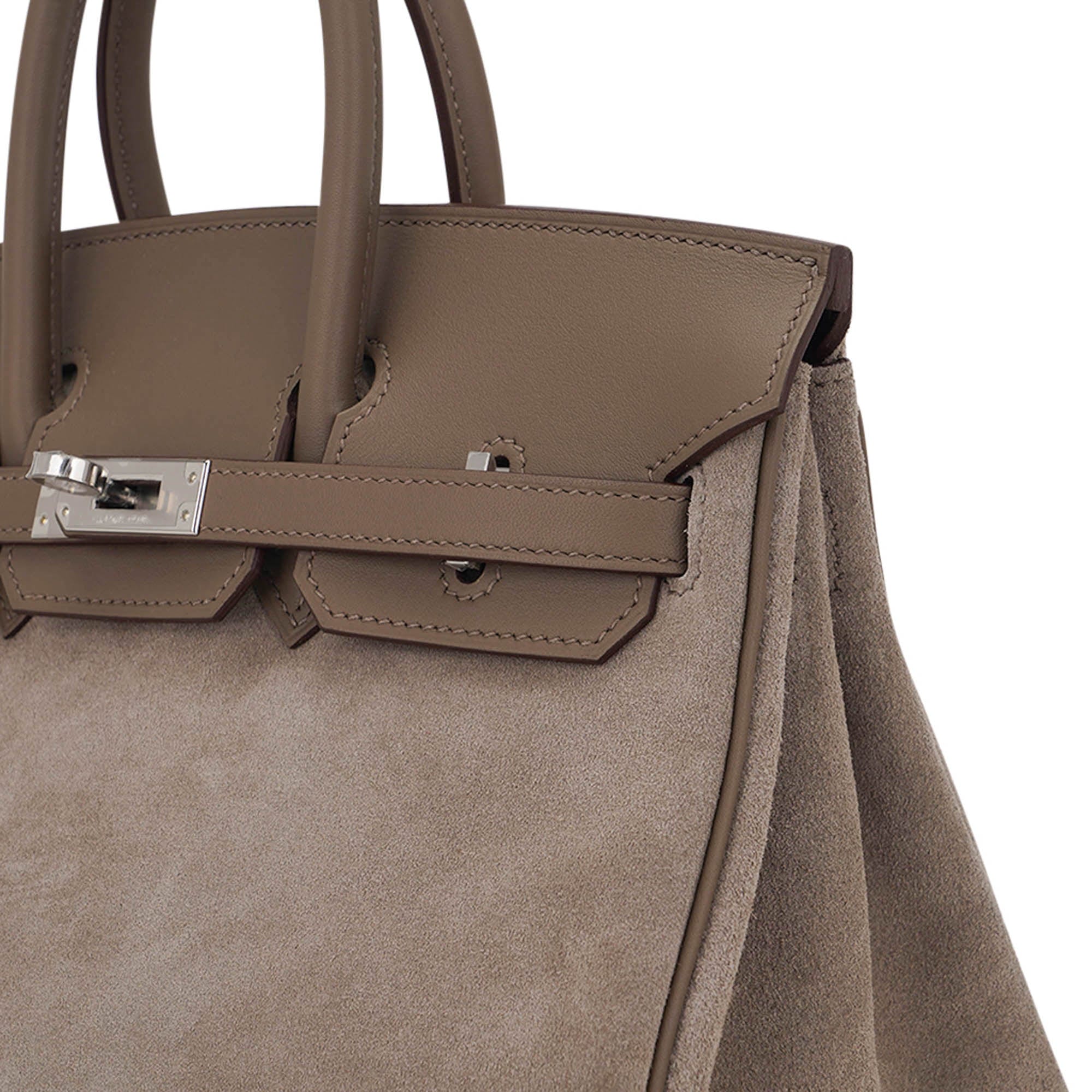 Hermès Birkin 25 Grizzly Gris Caillou Etoupe Swift Leather – Limited Edition Hermes Limited Edition Birkin 25 Grizzly Bag Gris Caillou Etoupe Swift Leather - view 6