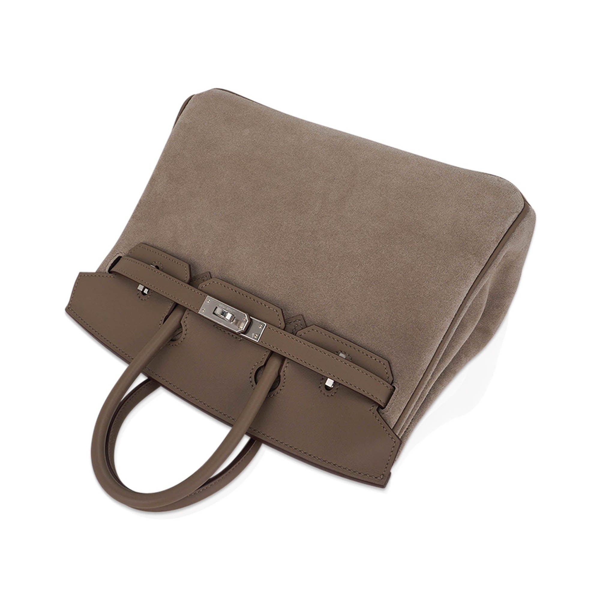 Hermès Birkin 25 Grizzly Gris Caillou Etoupe Swift Leather – Limited Edition Hermes Limited Edition Birkin 25 Grizzly Bag Gris Caillou Etoupe Swift Leather - view 9