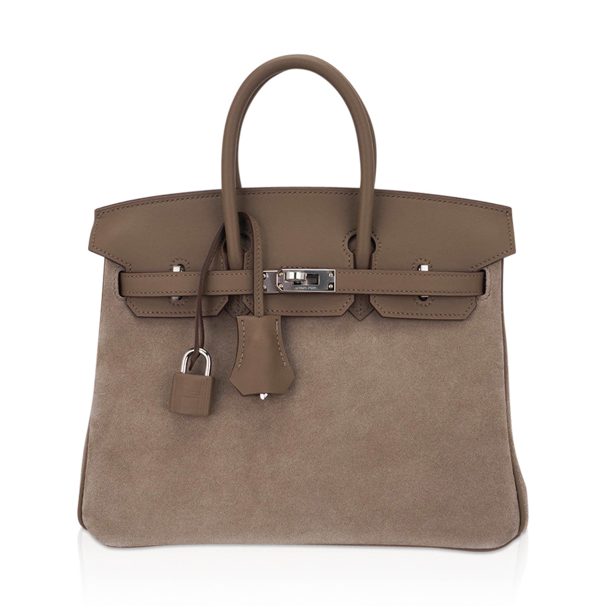 Hermès Birkin 25 Grizzly Gris Caillou Etoupe Swift Leather – Limited Edition Hermes Limited Edition Birkin 25 Grizzly Bag Gris Caillou Etoupe Swift Leather