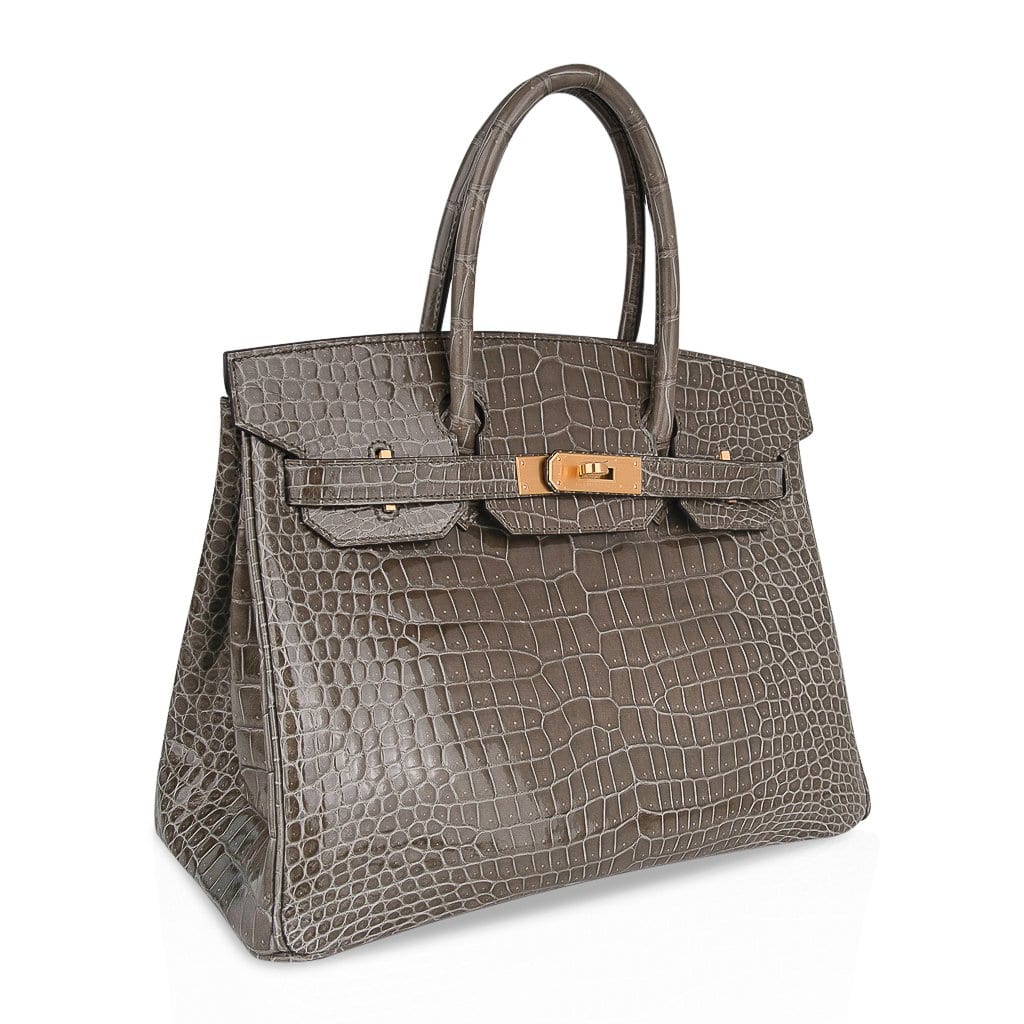 Hermès Birkin HSS 30 Gris Tourterelle / Blue Sapphire Porosus Crocodile – Limited Edition Hermes Birkin HSS 30 Bag Gris Tourterelle / Blue Sapphire Porosus Crocodile Limited Edition - View 2