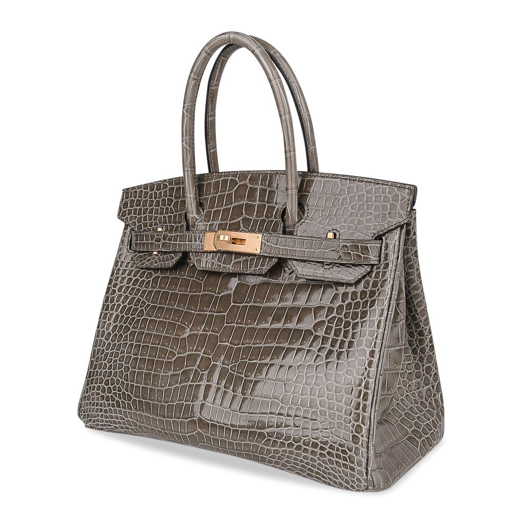 Hermès Birkin HSS 30 Gris Tourterelle / Blue Sapphire Porosus Crocodile – Limited Edition Hermes Birkin HSS 30 Bag Gris Tourterelle / Blue Sapphire Porosus Crocodile Limited Edition - view 5
