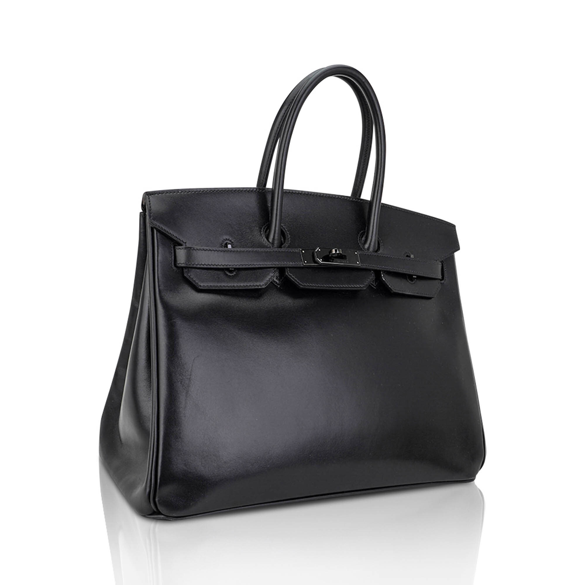 Hermès Birkin So Black 35 Box Leather and Black Hardware – Limited Edition Hermes Birkin Limited Edition So Black 35 Bag Box Leather and Black Hardware - View 2