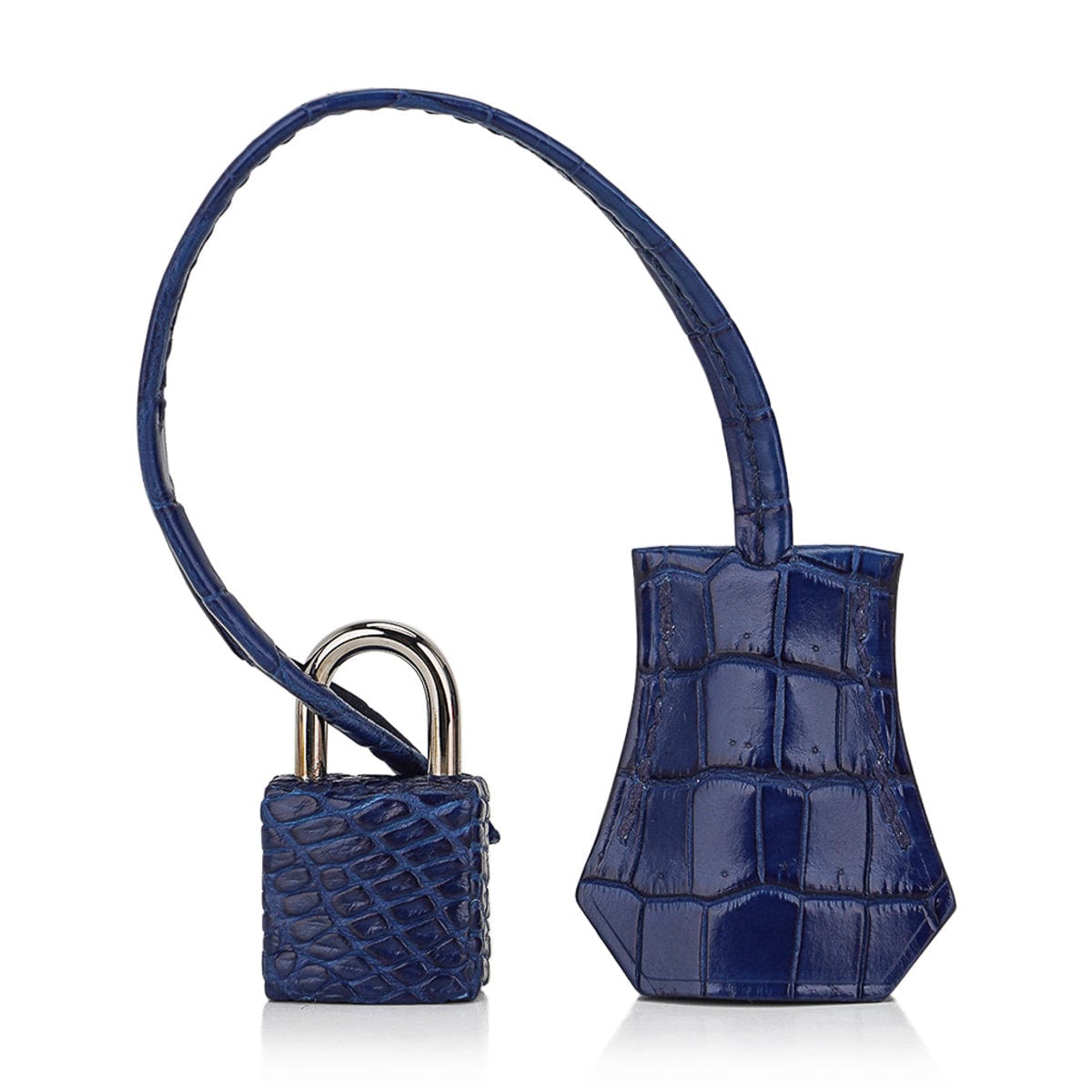 Hermès Birkin 25 Sellier Indigo Aizome Porosus Crocodile with Palladium Hardware – Limited Edition Hermes Limited Edition Birkin 25 Bag Sellier Indigo Aizome Porosus Crocodile with Palladium Hardware - view 10