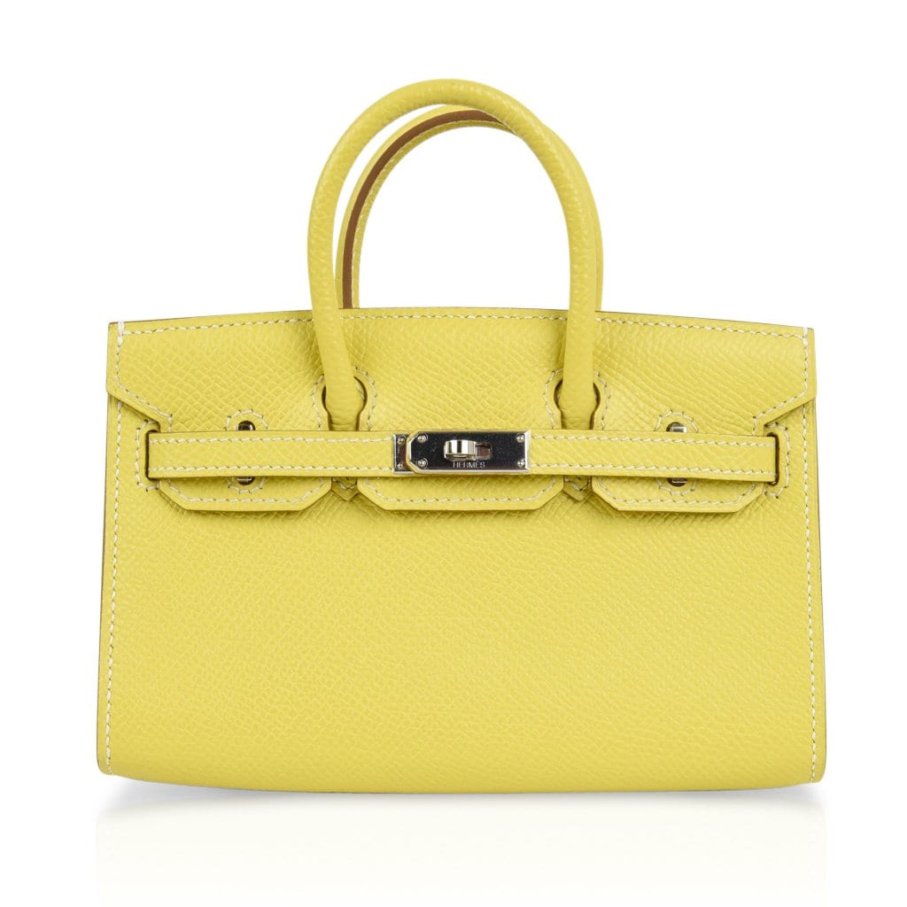 Hermès Birkin Tiny Miniature Micro Lime – Limited Edition Hermes Birkin Tiny Bag Miniature Micro Lime Limited Edition rare - View 2