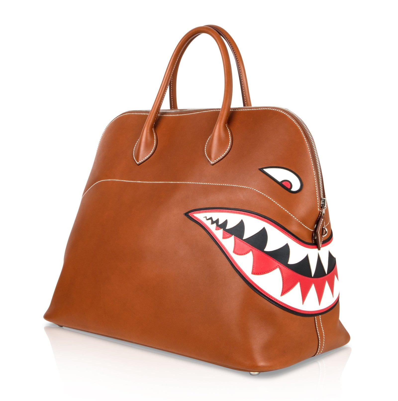 Hermès Bolide 40 Barenia Leather Ltd Ed Runway Shark Bolide Monster Unisex Hermes Bolide 40 Bag Barenia Leather Ltd Ed Runway Shark Bolide Monster Unisex - View 4