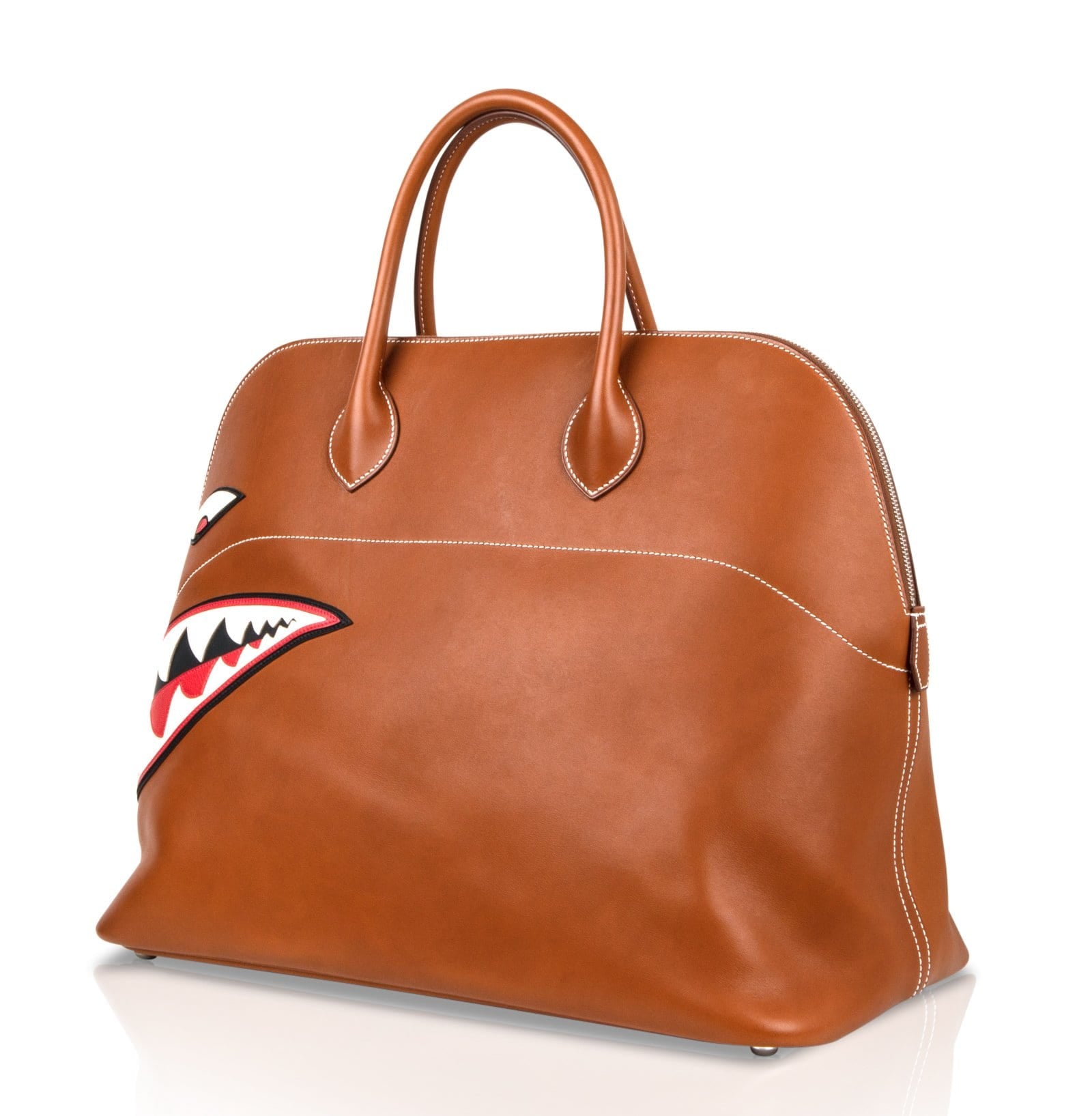 Hermès Bolide 40 Barenia Leather Ltd Ed Runway Shark Bolide Monster Unisex Hermes Bolide 40 Bag Barenia Leather Ltd Ed Runway Shark Bolide Monster Unisex - View 8