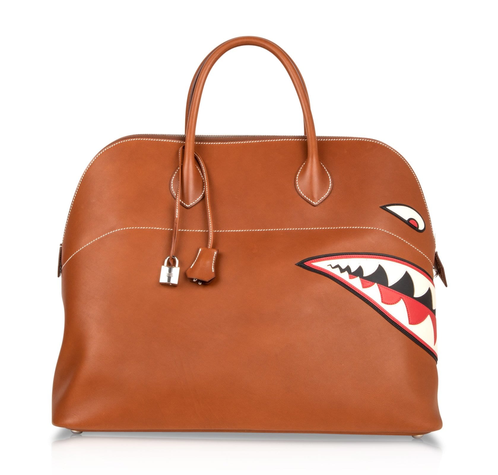 Hermès Bolide 40 Barenia Leather Ltd Ed Runway Shark Bolide Monster Unisex Hermes Bolide 40 Bag Barenia Leather Ltd Ed Runway Shark Bolide Monster Unisex